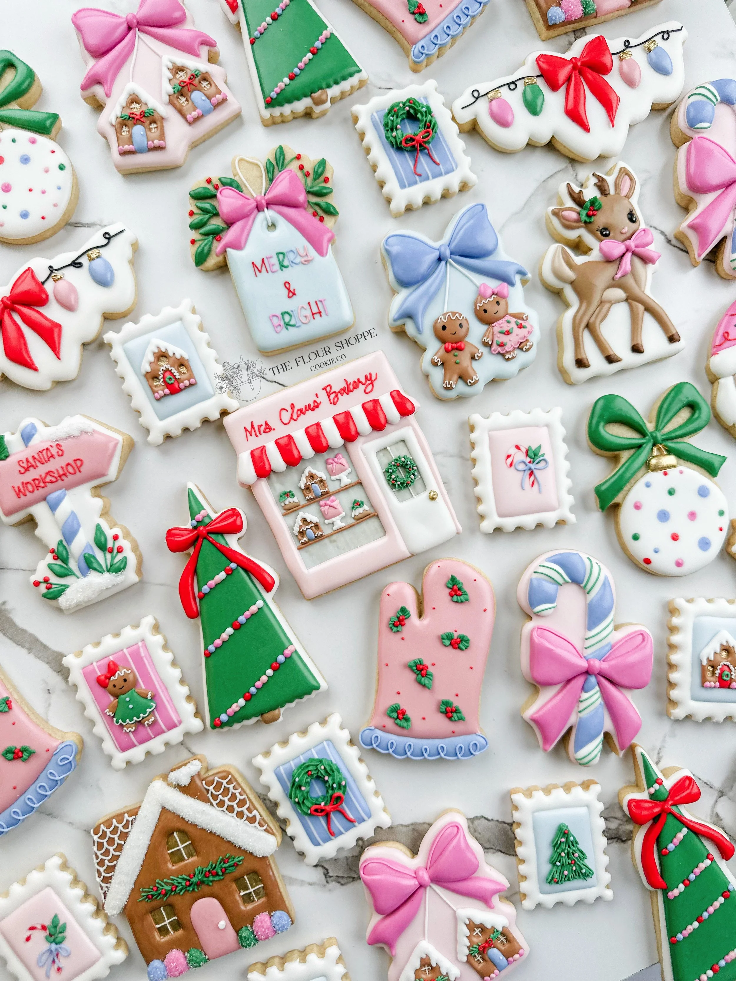 Merry and Bright Christmas Cookies: Baking, Gingerbread, Reindeer, Royal Icing Sugar Cookies by The Flour Shoppe Cookie Co, Omaha, Nebraska_020.jpg