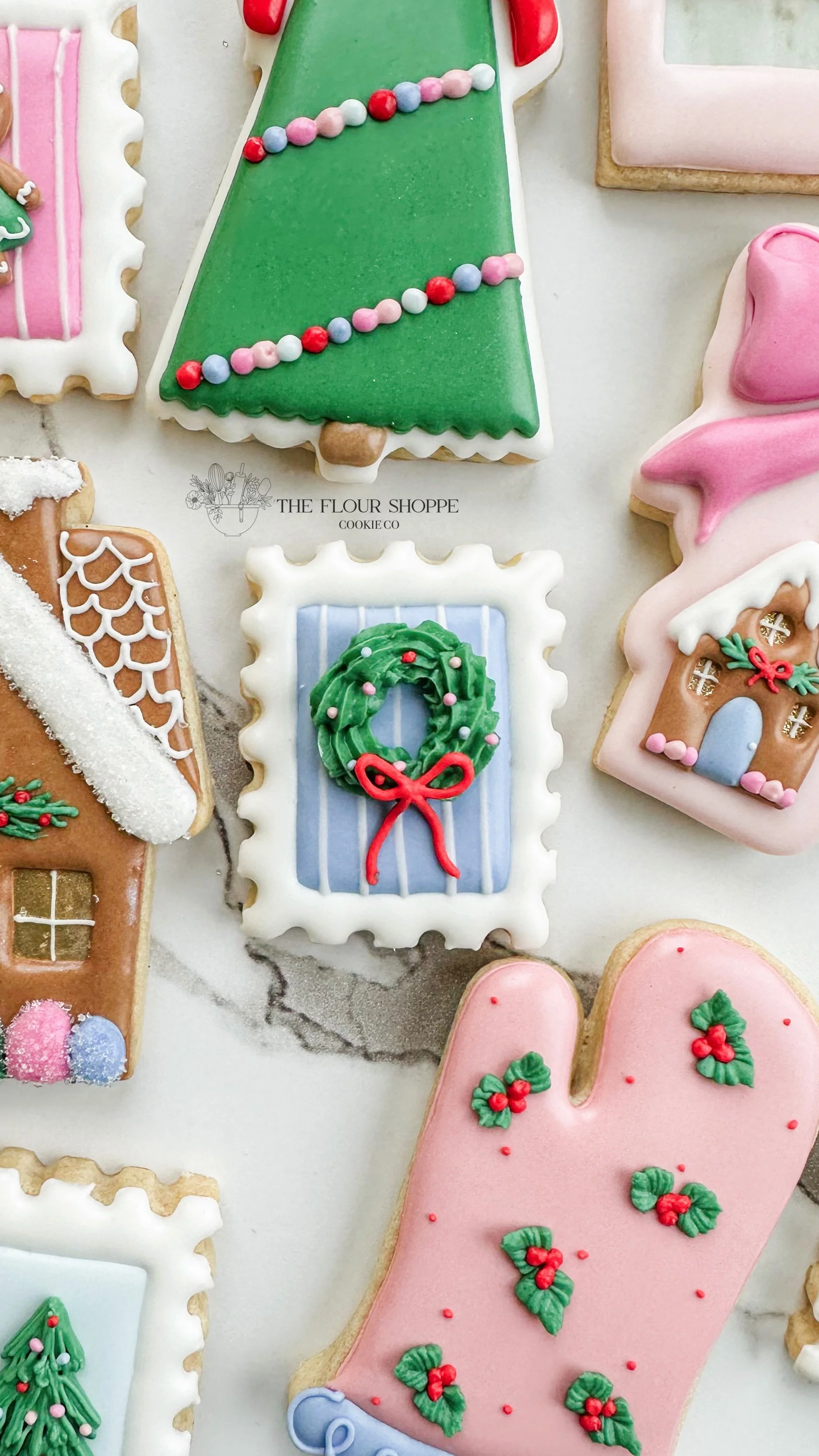 Merry and Bright Christmas Cookies: Baking, Gingerbread, Reindeer, Royal Icing Sugar Cookies by The Flour Shoppe Cookie Co, Omaha, Nebraska_002.jpg