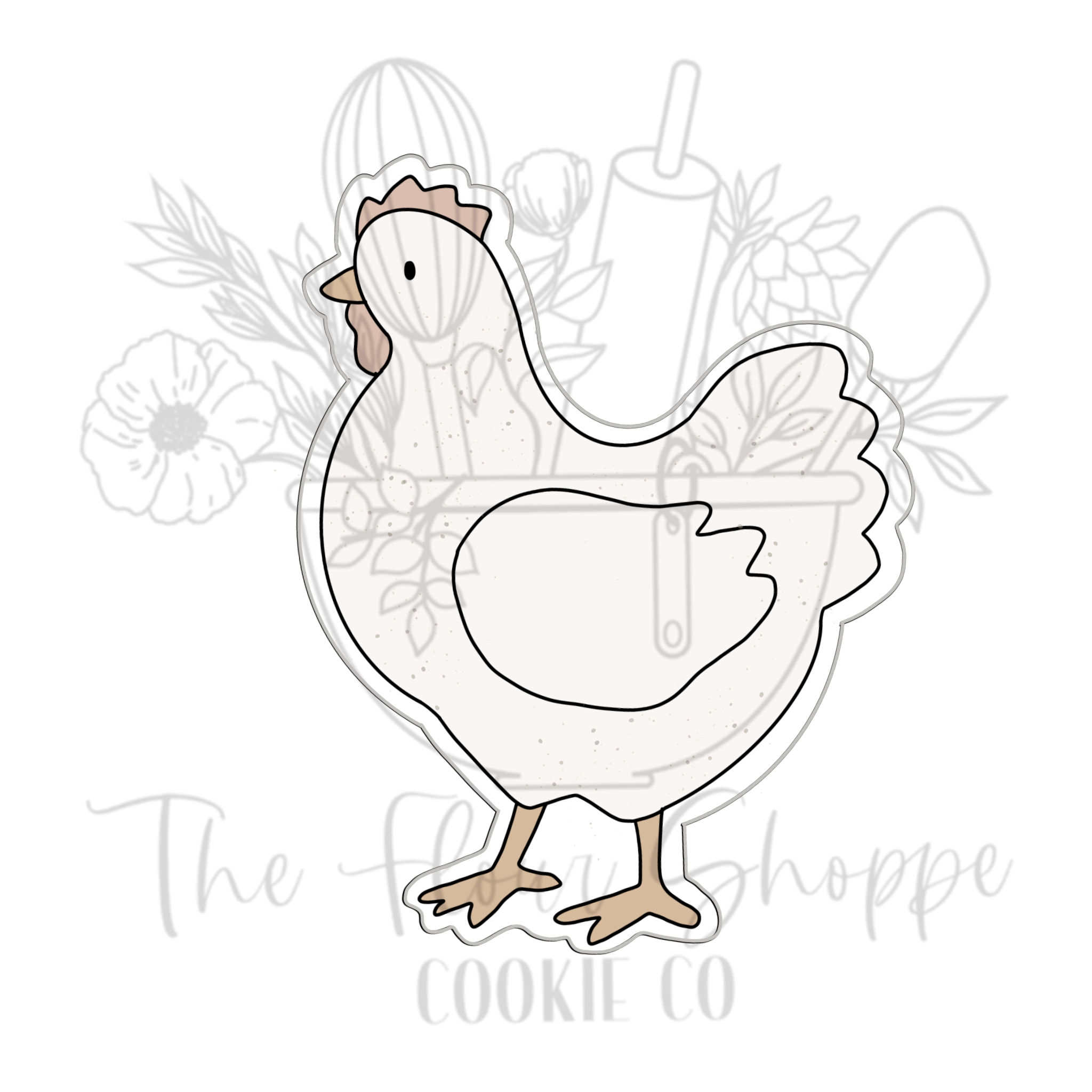 Chicken 2 Cookie Cutter STL