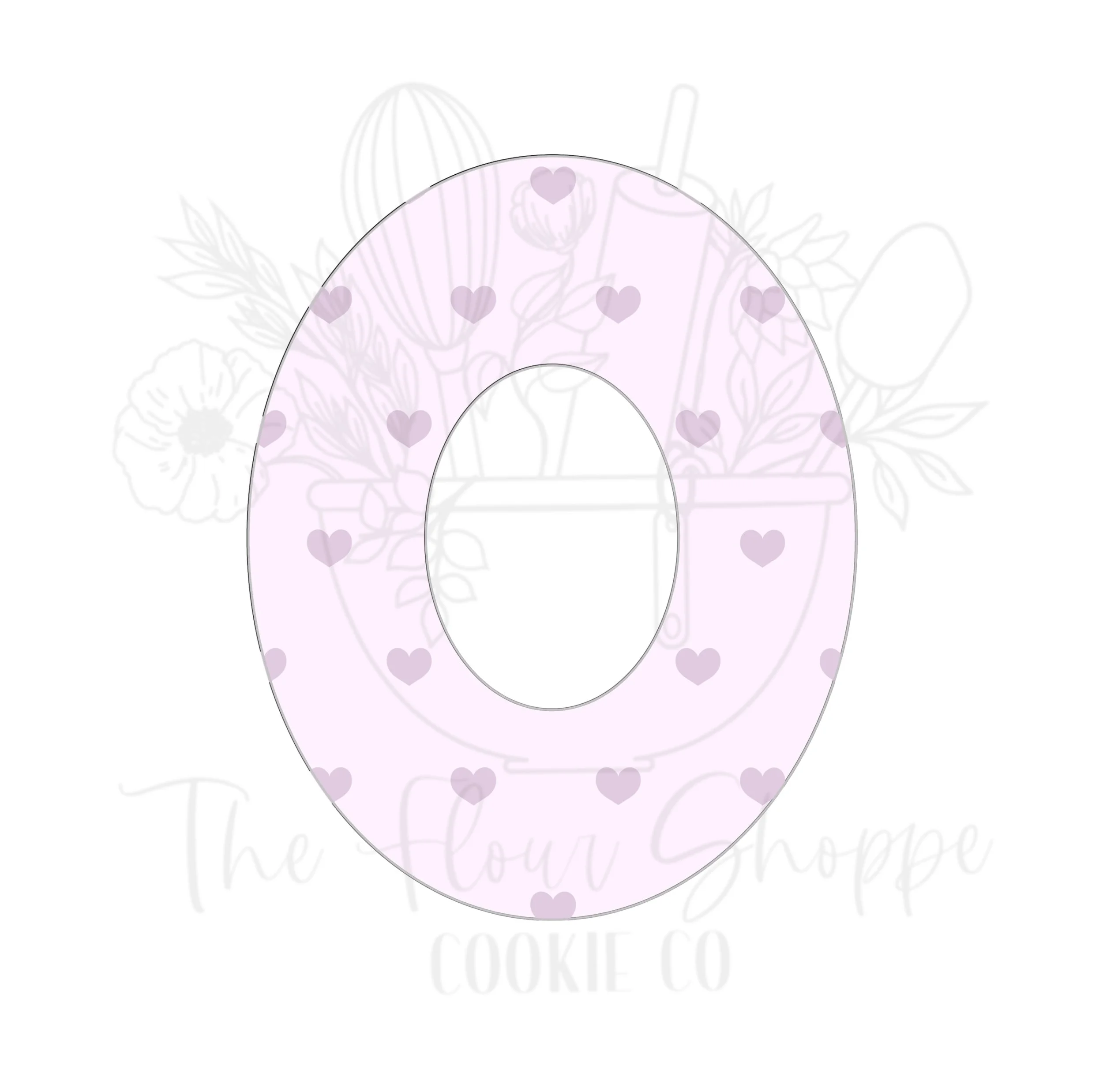 Bubble Letter O Cookie Cutter STL