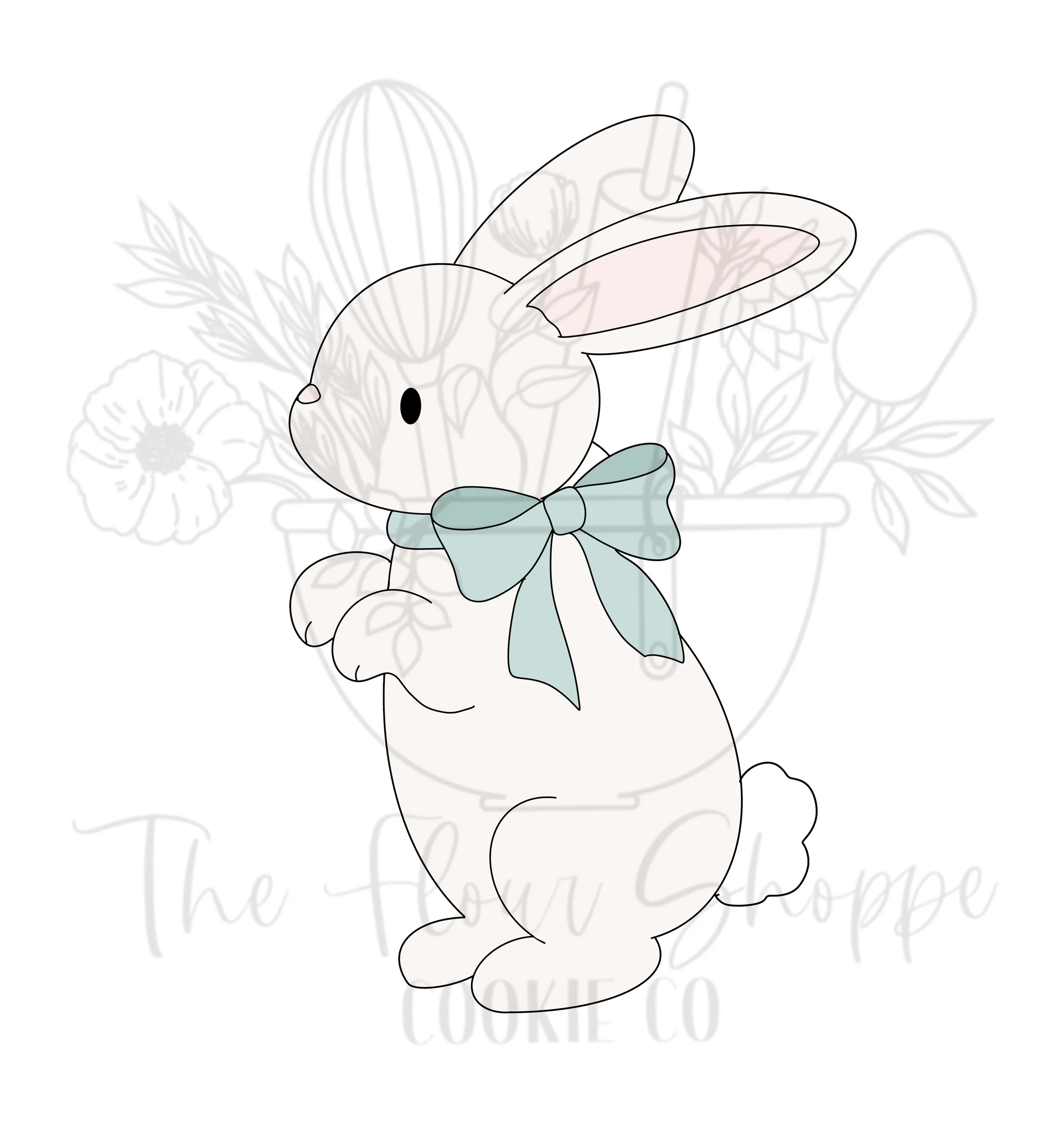 Bunny Rabbit 3, Easter Digital STL Cookie Cutter