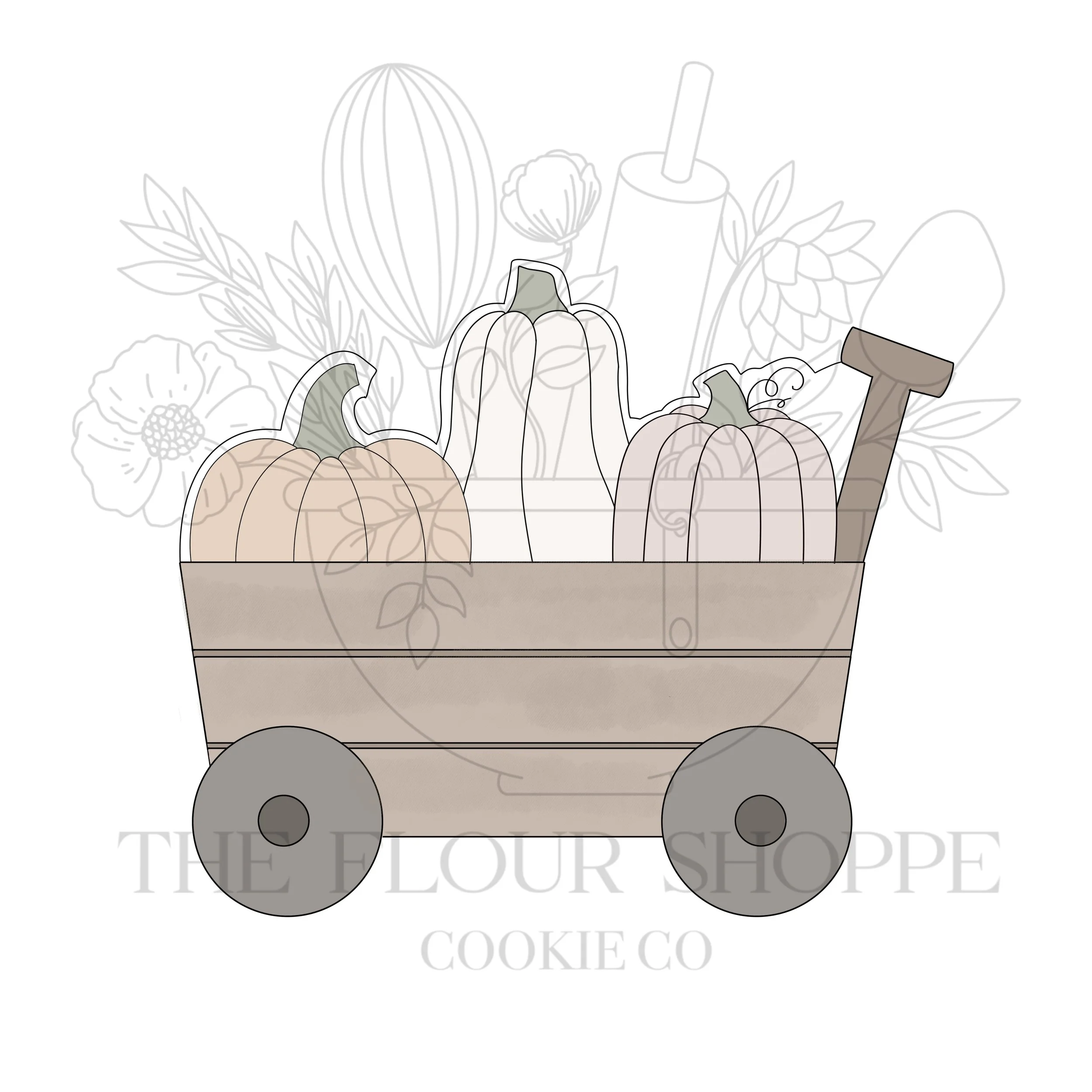 Pumpkin Wagon, Fall Cookie Cutter STL