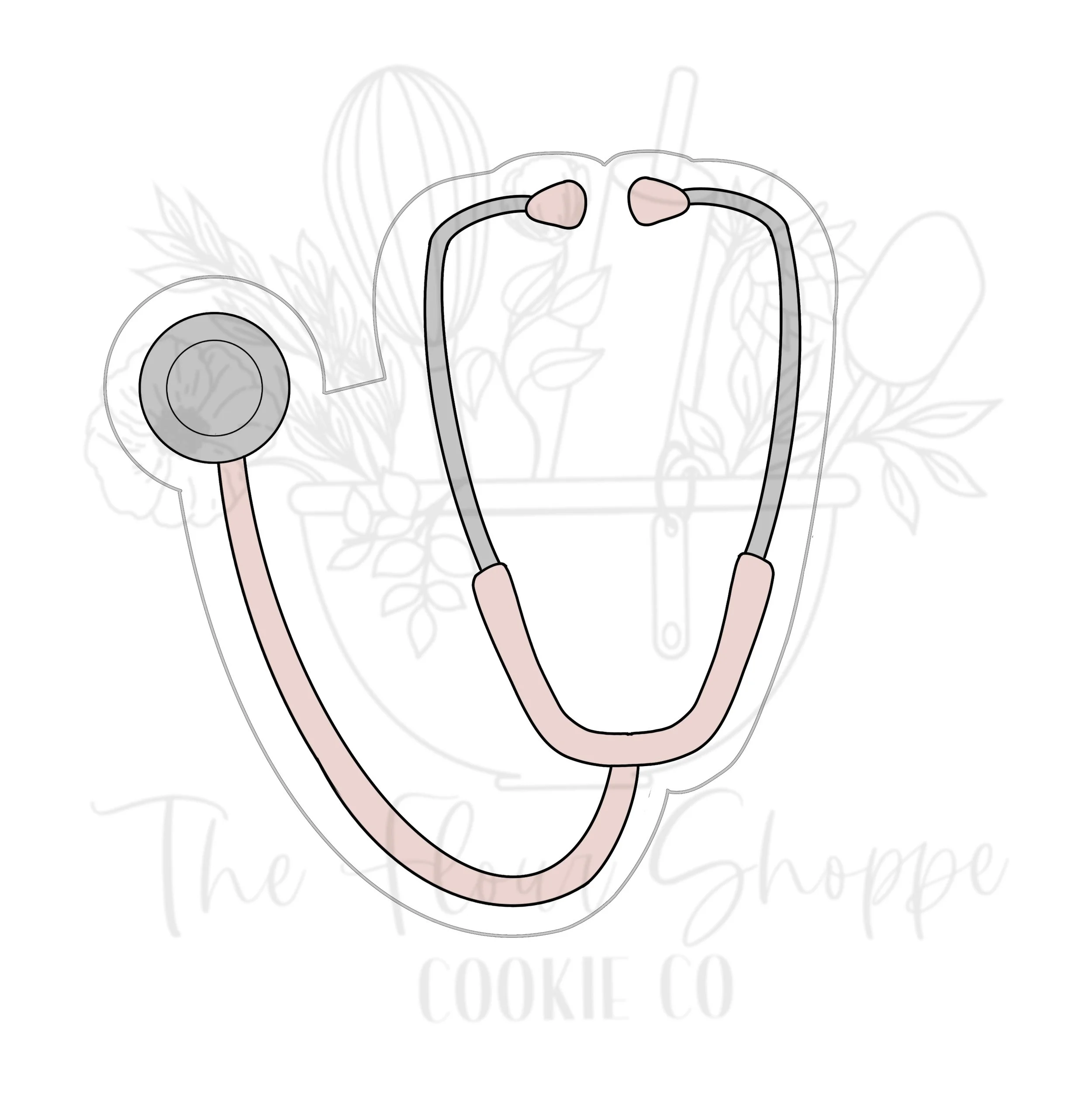 Stethoscope, Doctor, Hospital, Nurse, Cookie Cutter STL
