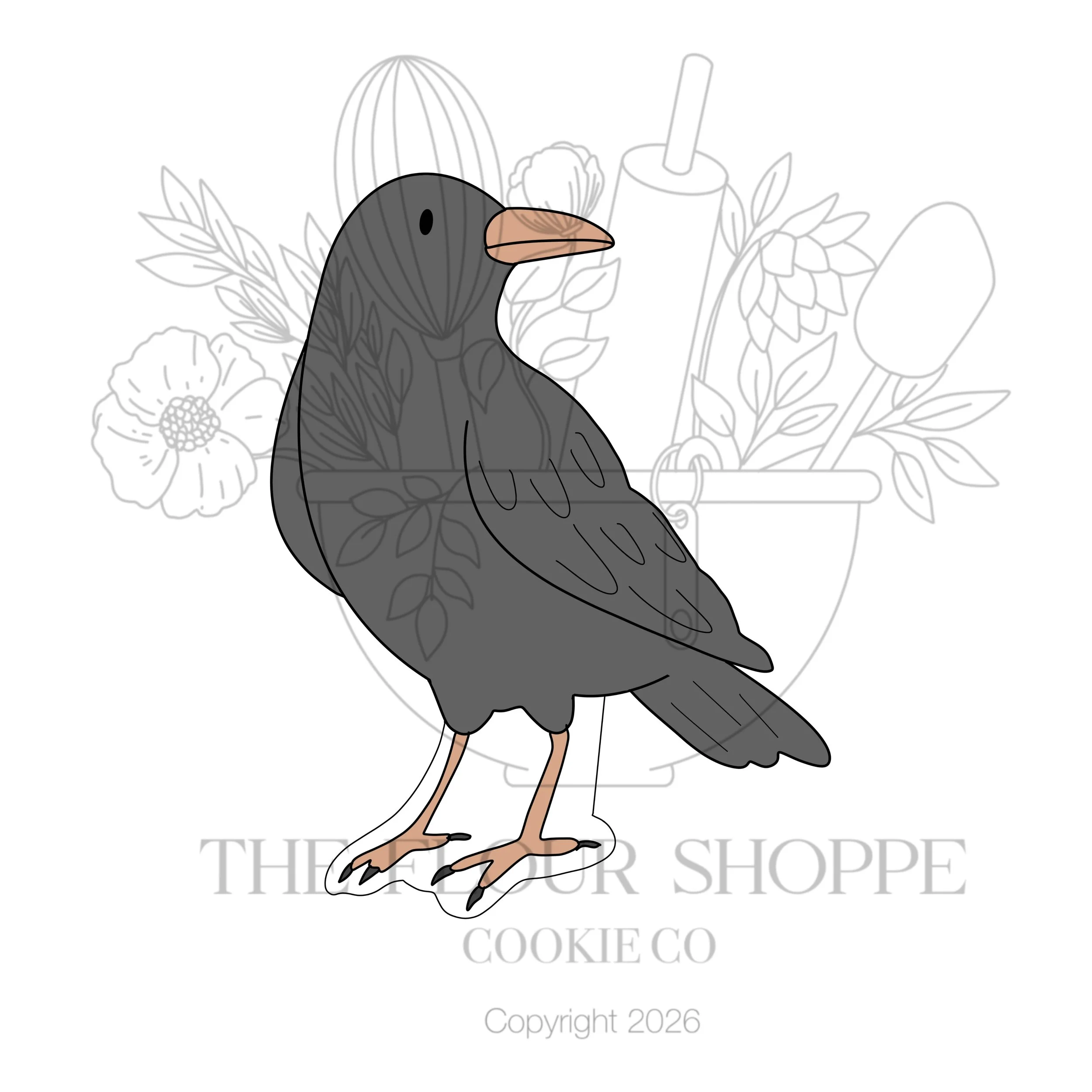 Crow, Raven Halloween Cutter STL