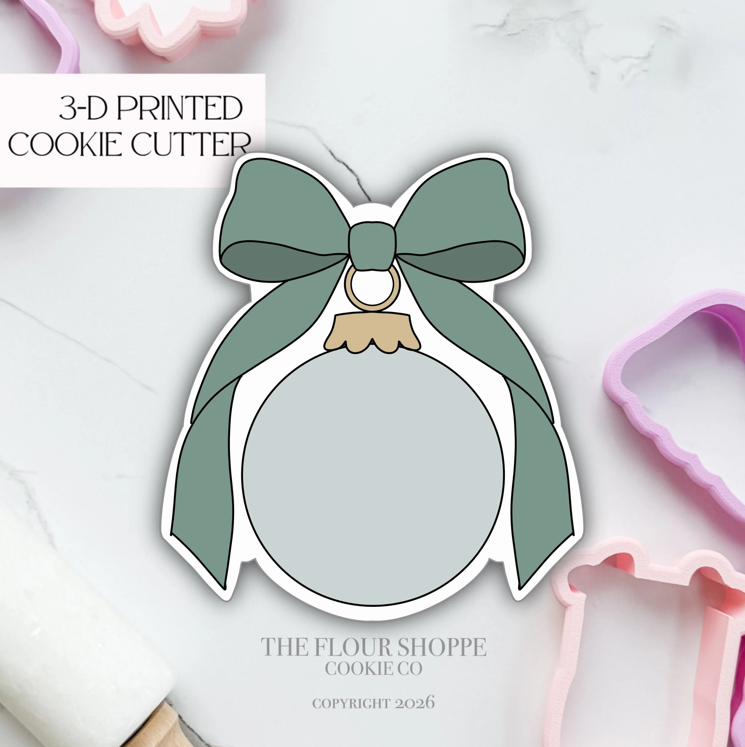 Ornament 17, Christmas Ornament Cookie Cutter STL