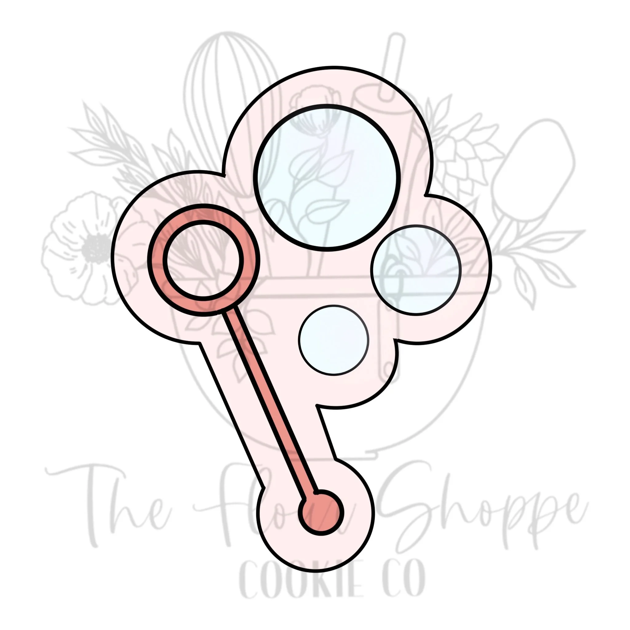Bubble Wand,  Cookie Cutter STL