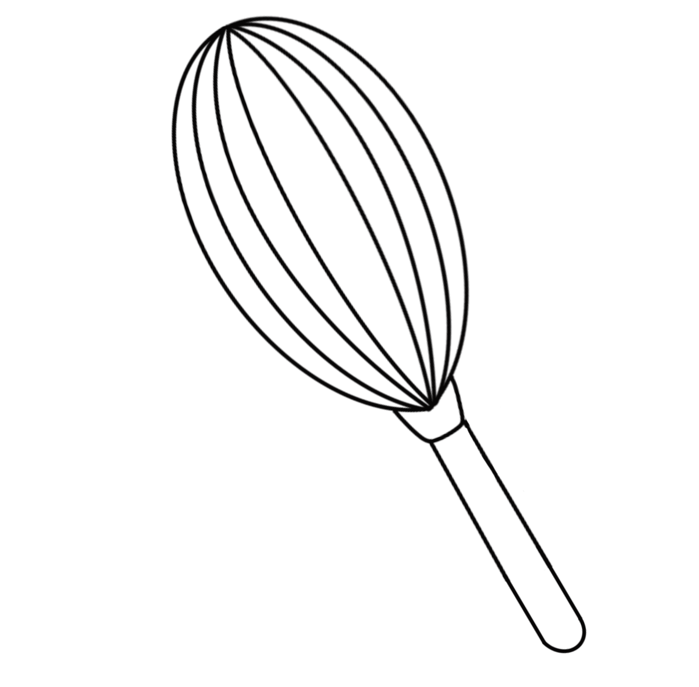 Geometric drawing of an outline square with sections divided by vertical, horizontal, and circle lines.