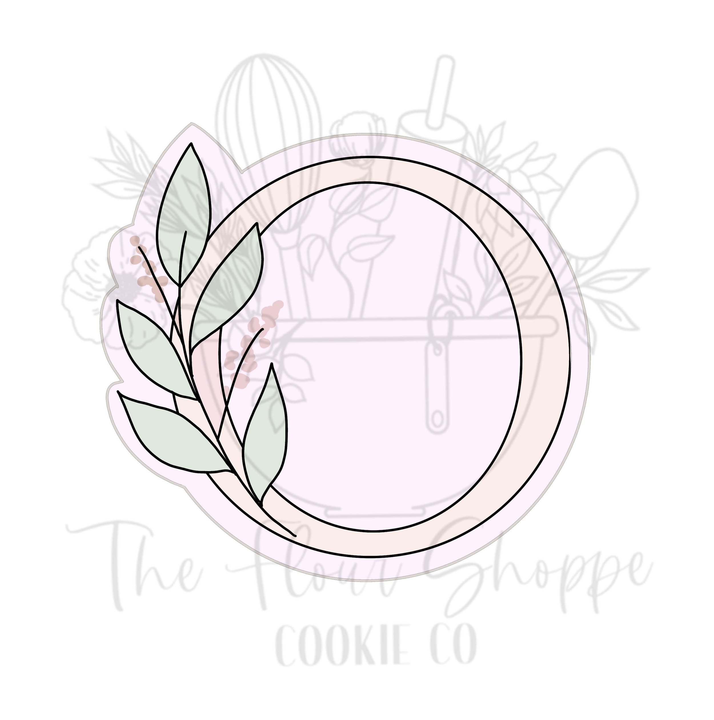 Floral Letter O Cookie Cutter STL