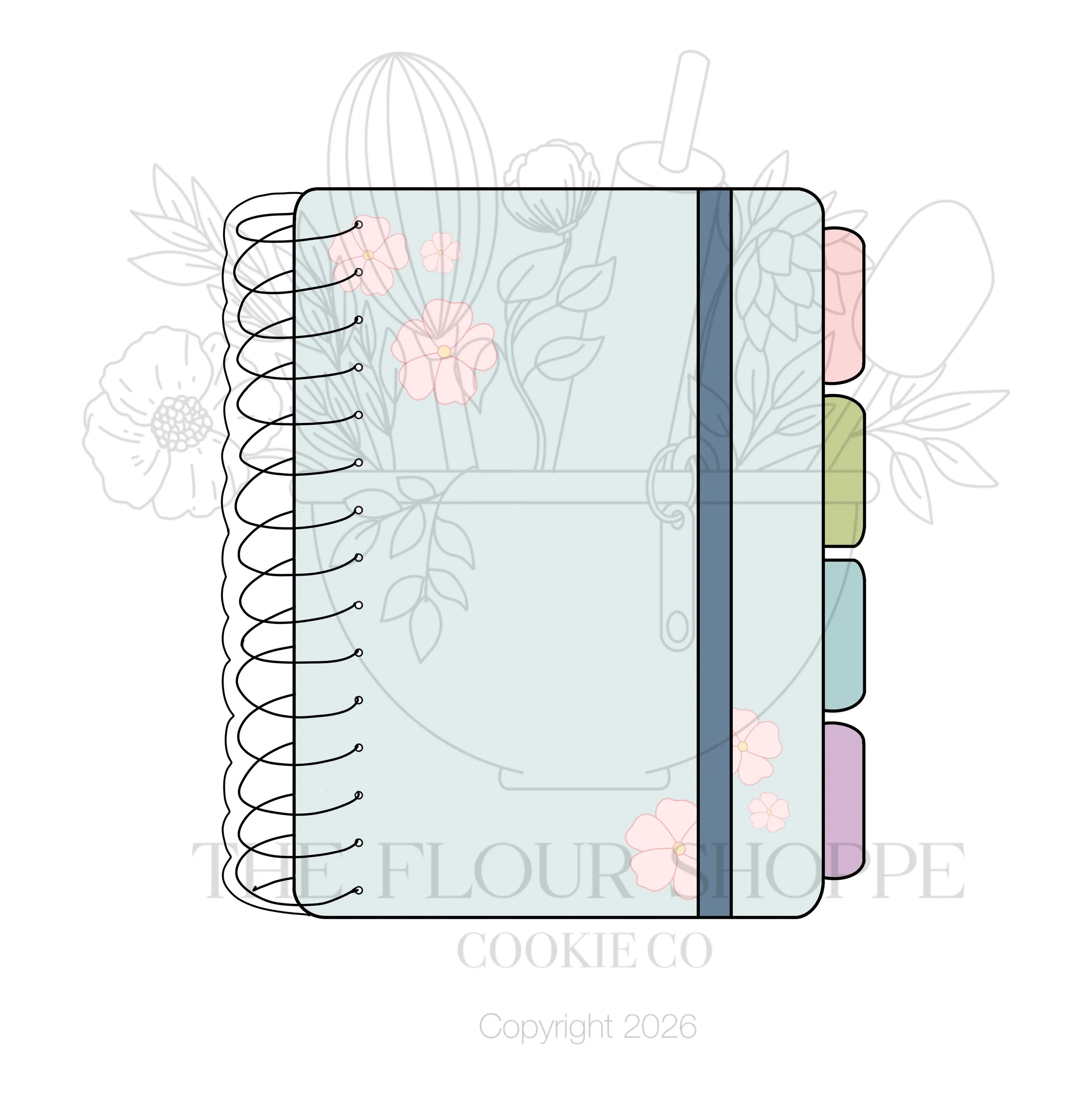 Spiral Planner Cookie Cutter STL