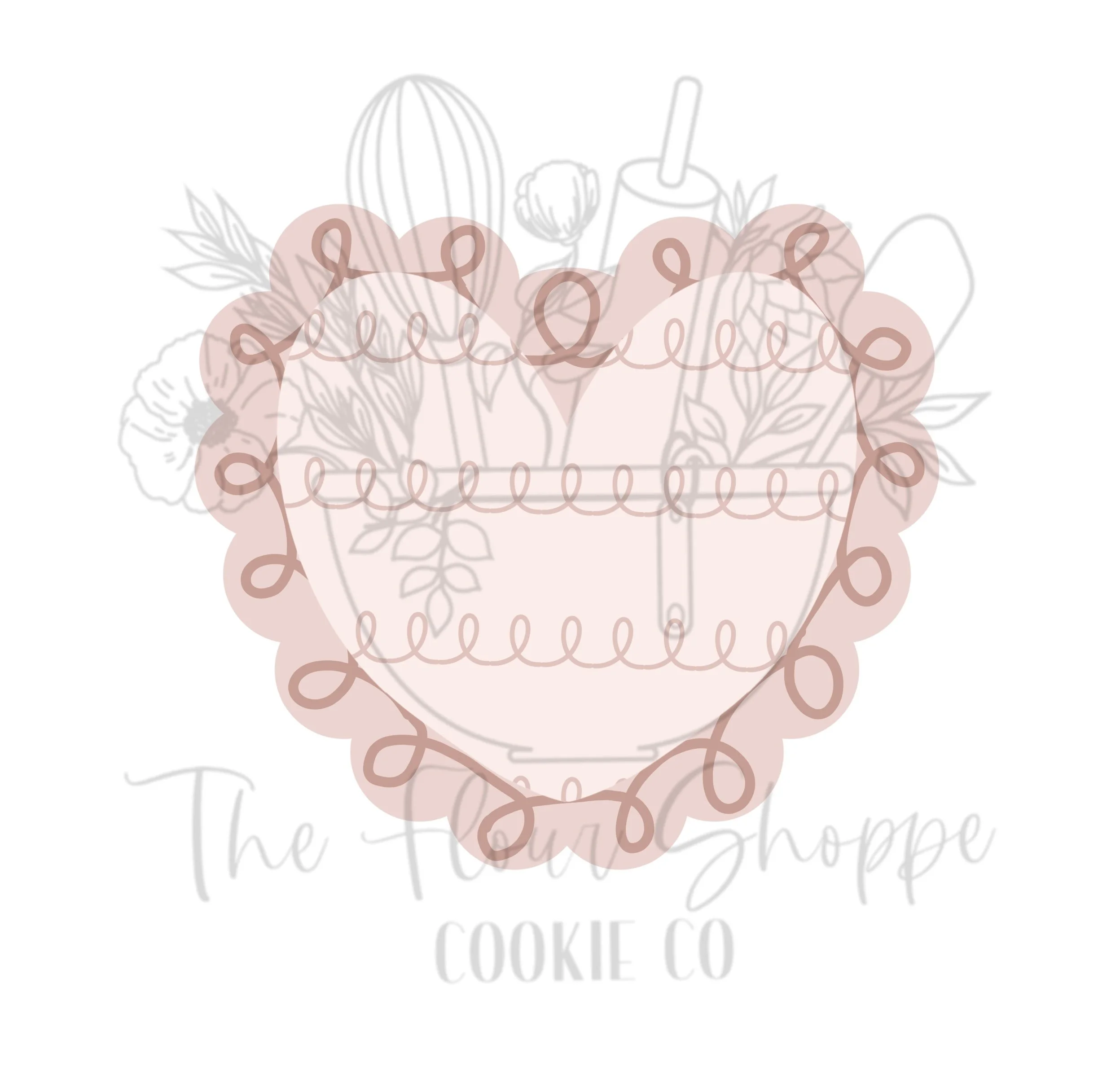 Scalloped Heart 4 Cookie Cutter STL