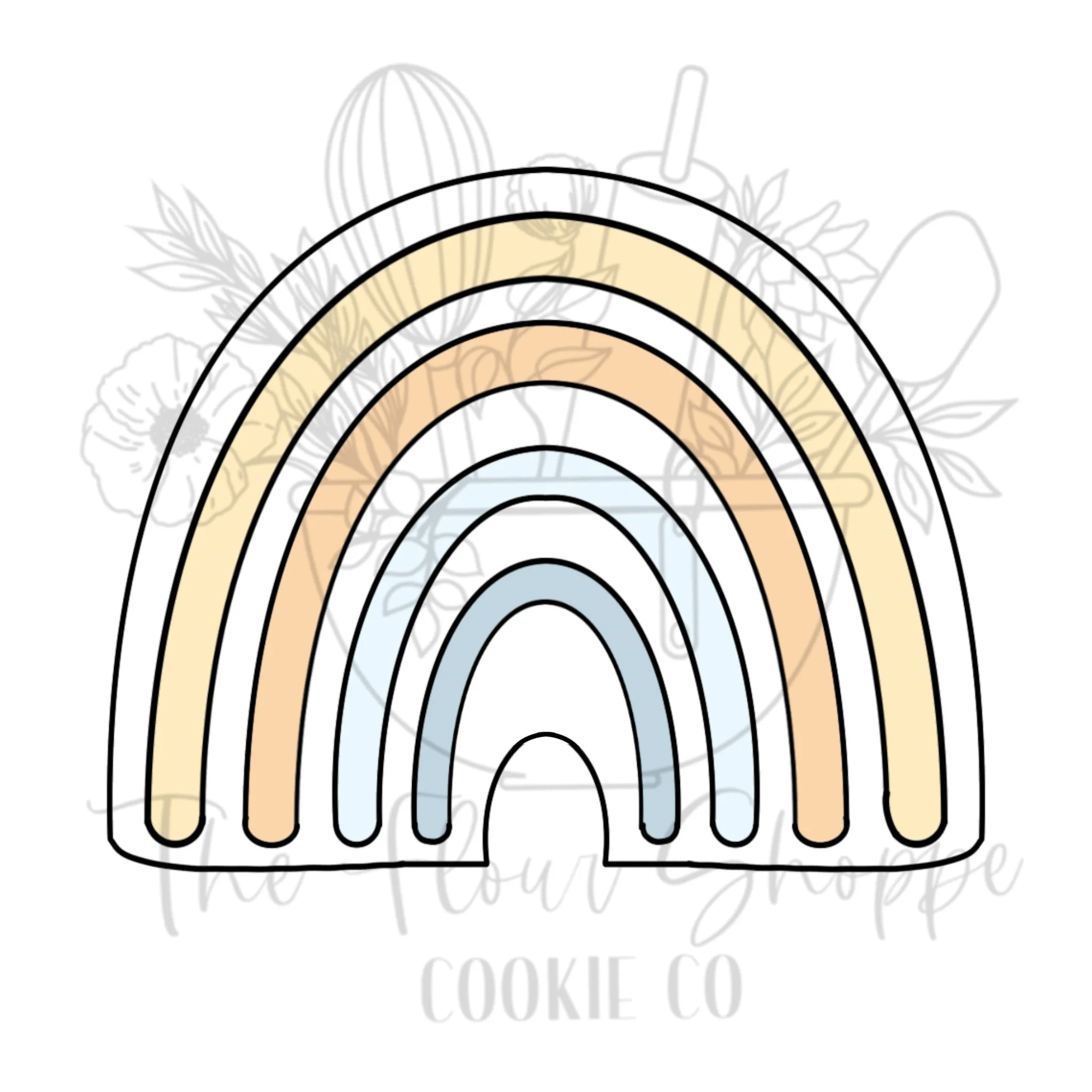 Rainbow 1 Cookie Cutter STL