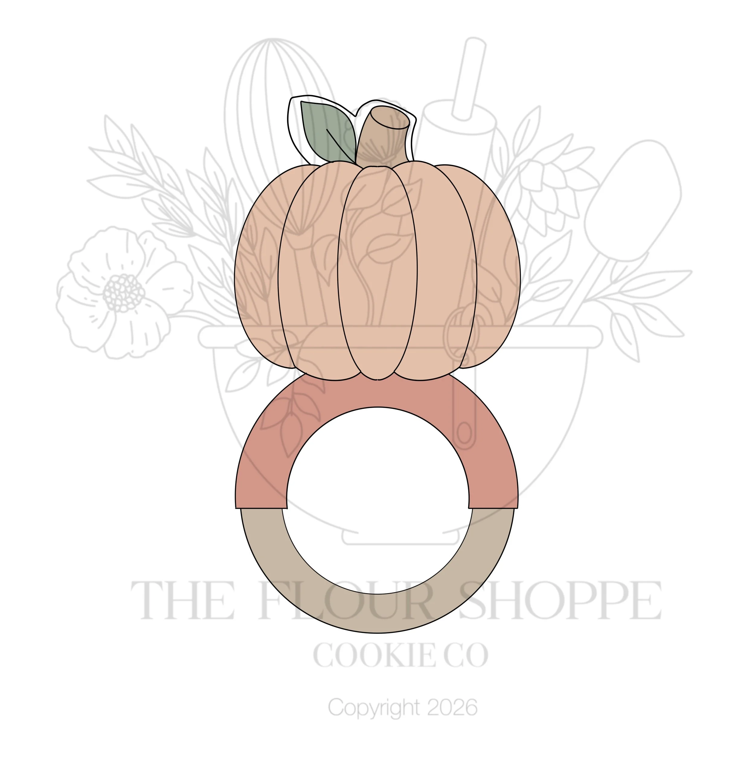 Pumpkin Rattle 2 Cookie Cutter STL