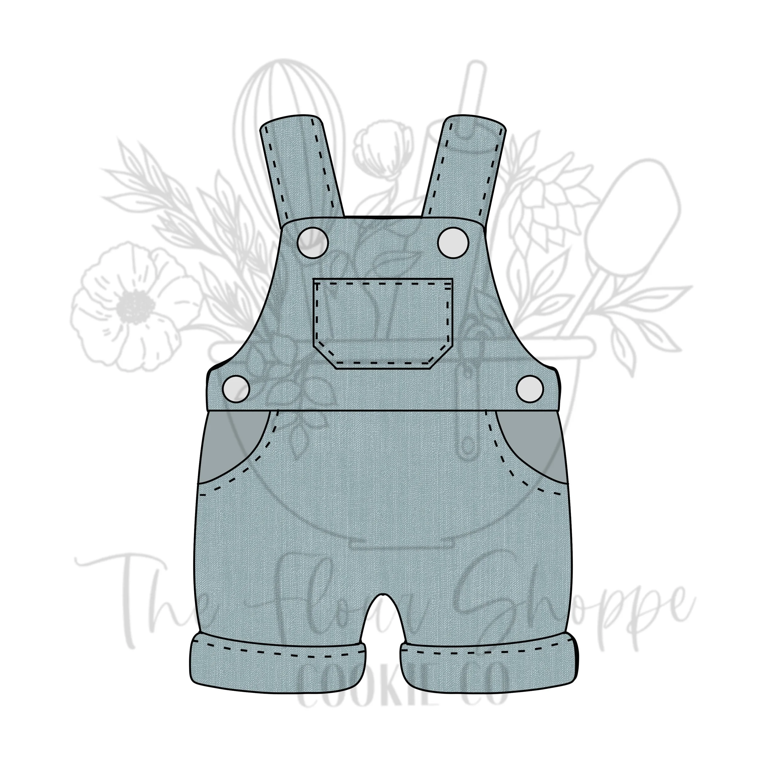 Baby Overalls 1 Cookie Cutter STL