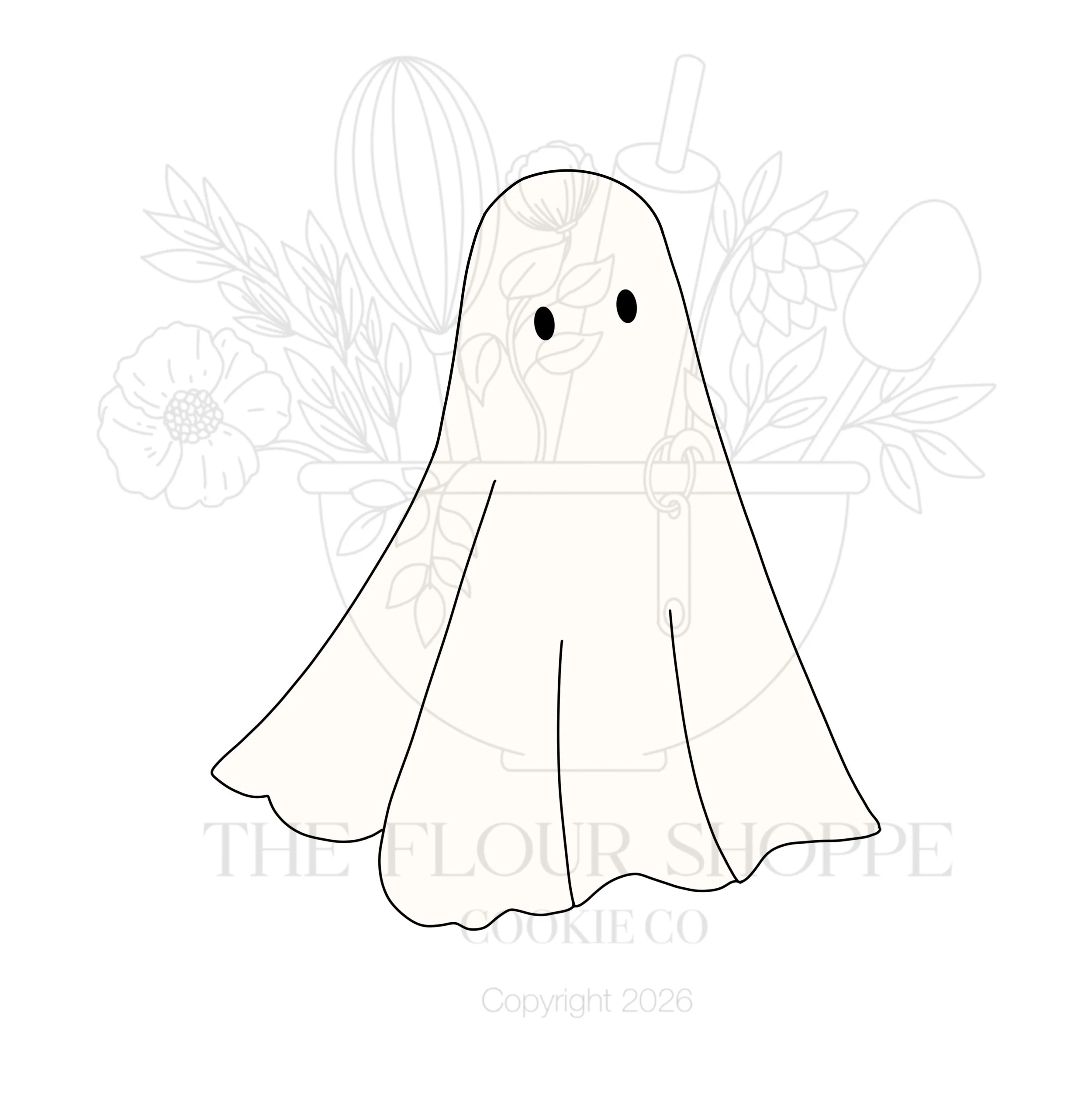 Ghost 13, Halloween Cookie Cutter STL