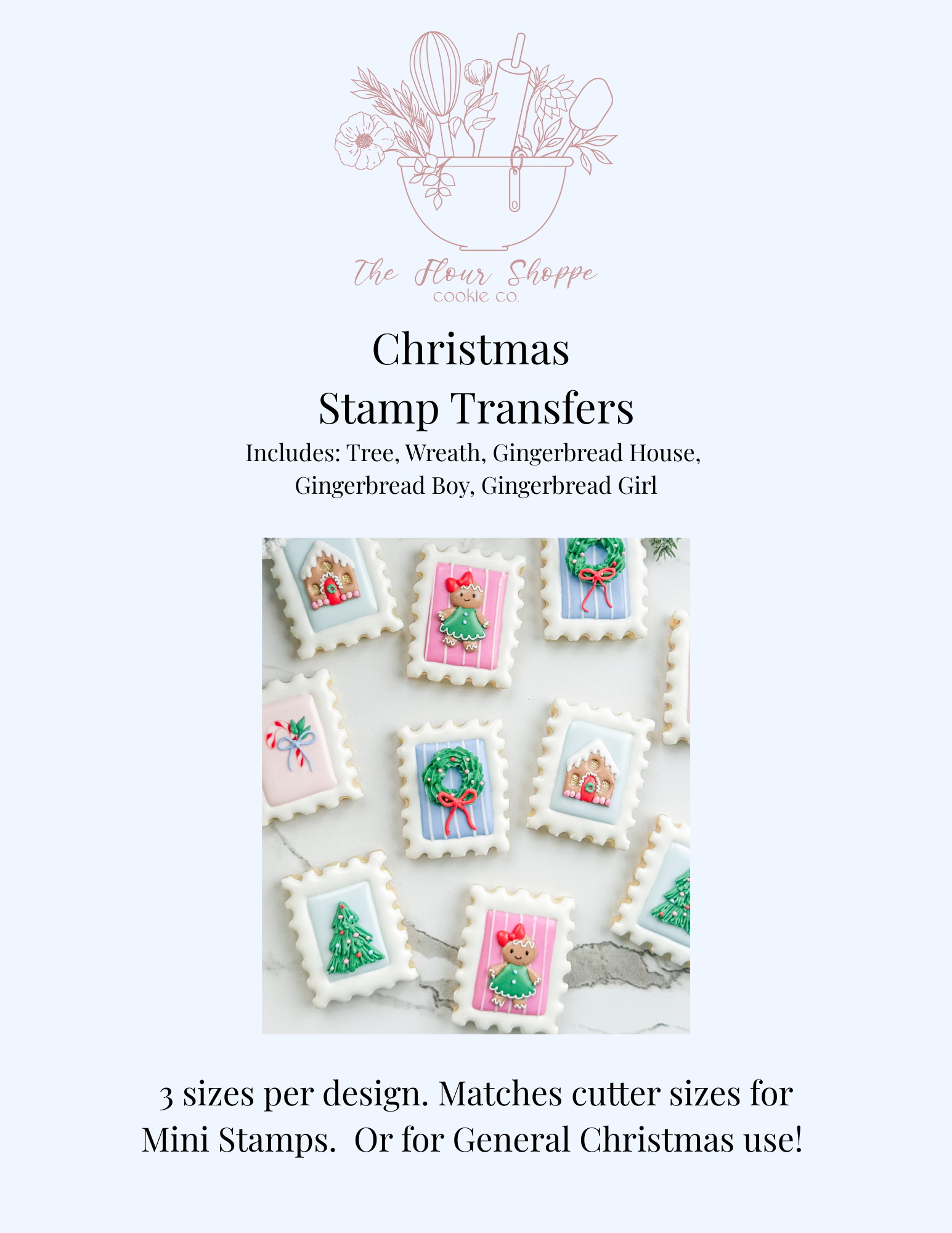 Christmas Stamp Icing Transfers Bundle