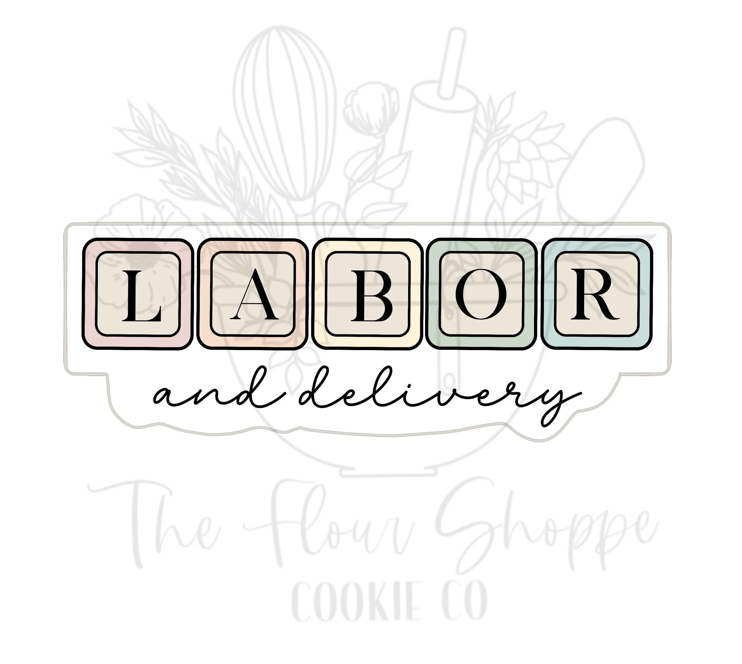 Labor and Delivery Block Set, Hospital, Nurse, Healthcare Cookie Cutter STL