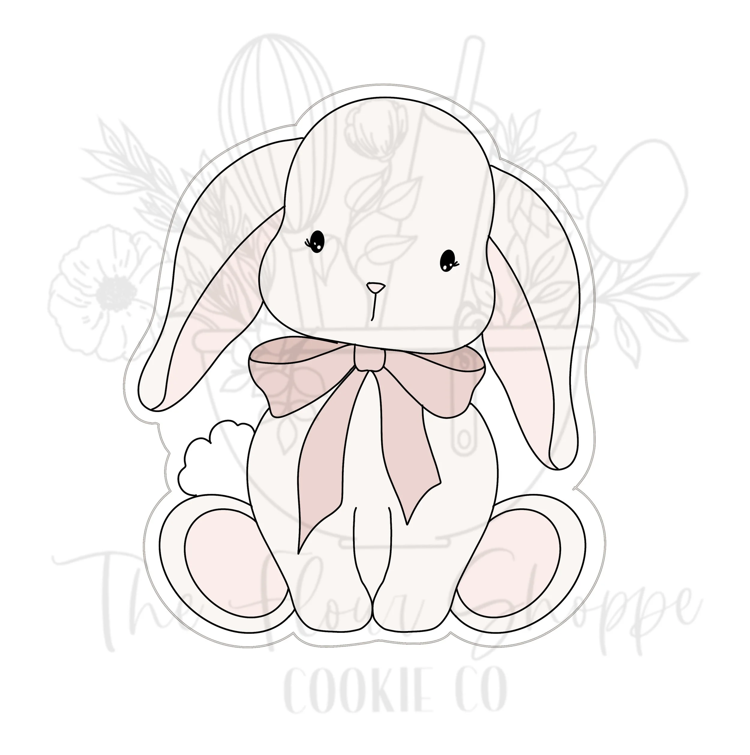 Bunny Rabbit 3, Easter Digital STL Cookie Cutter