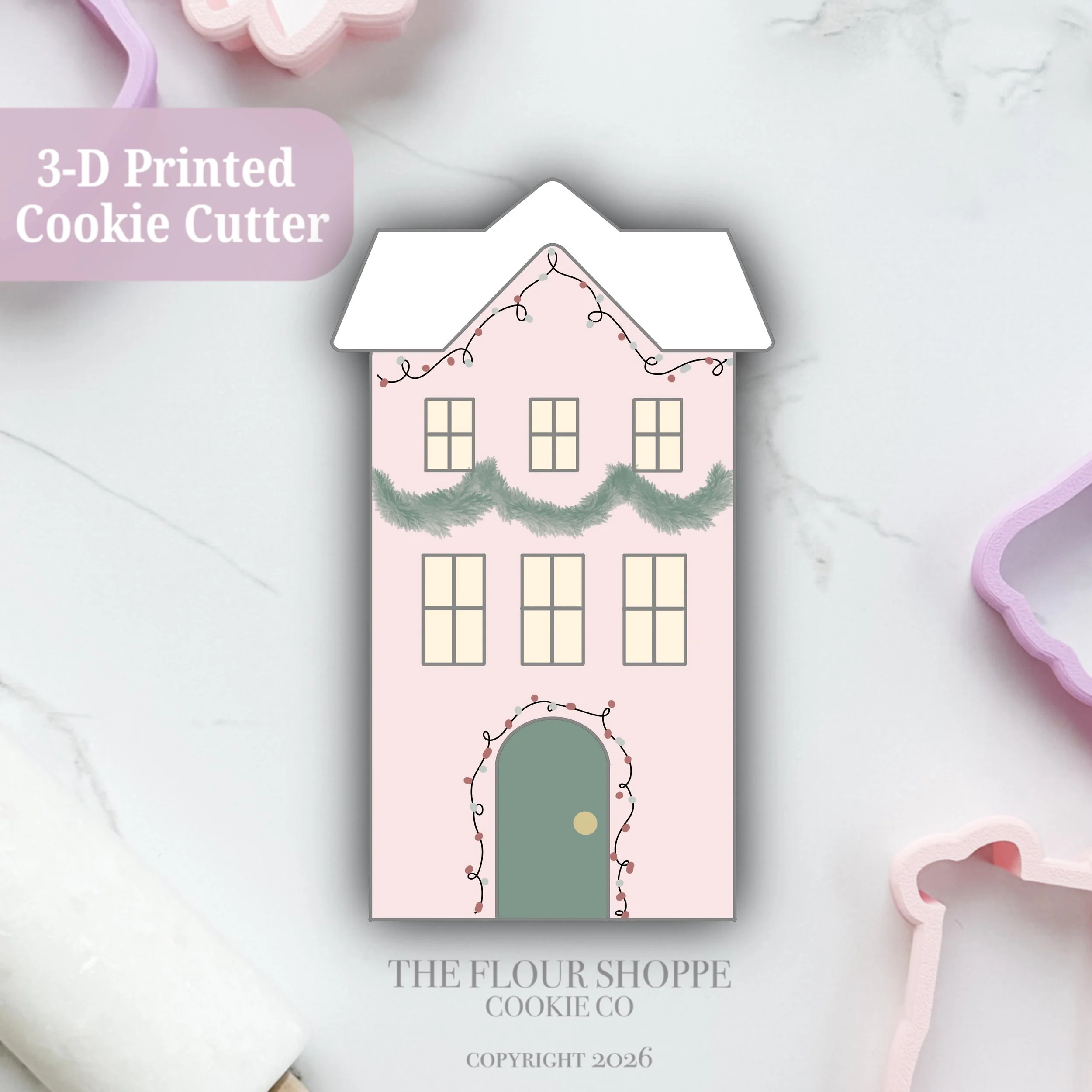 Village House 5 Cookie Cutter STL