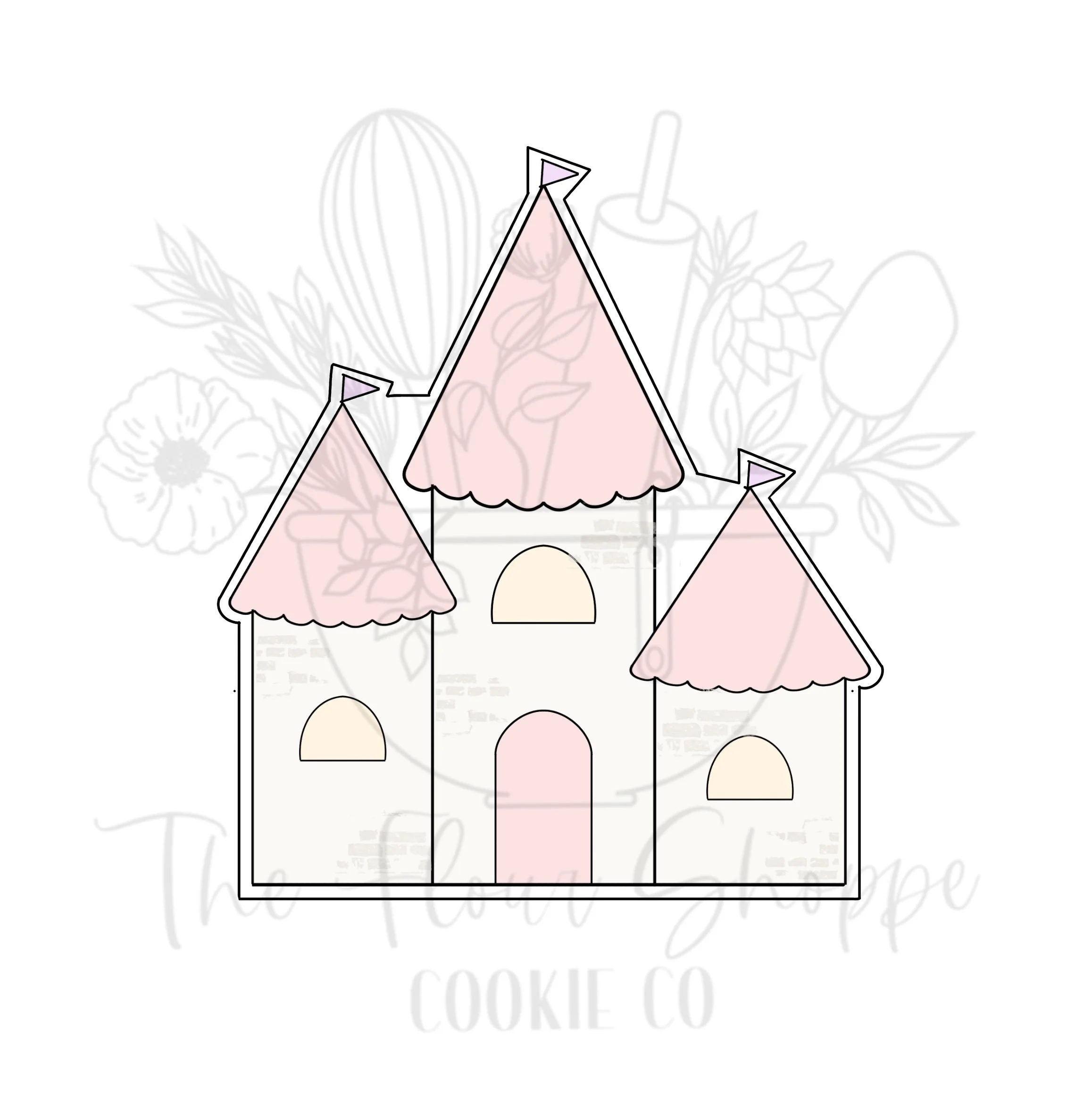 Princess Castle 1 Cookie Cutter STL