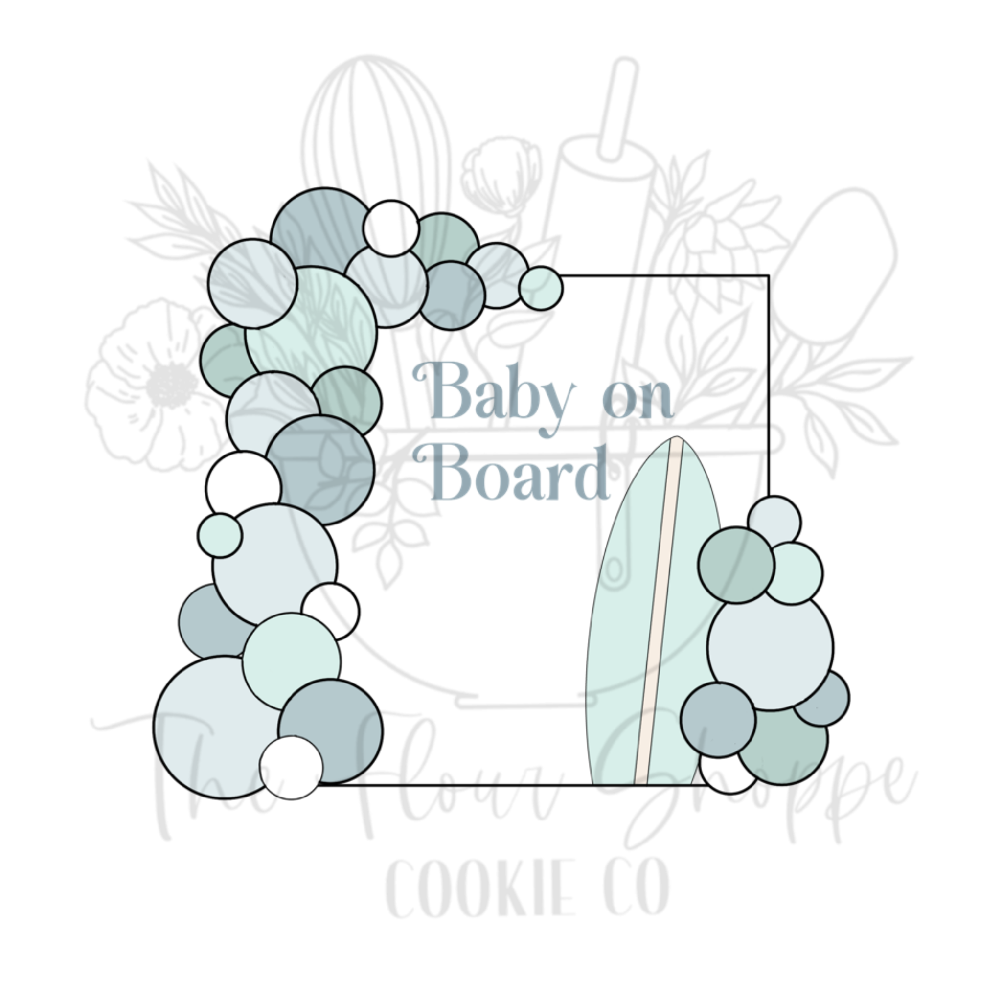Balloon Wall Cookie Cutter STL