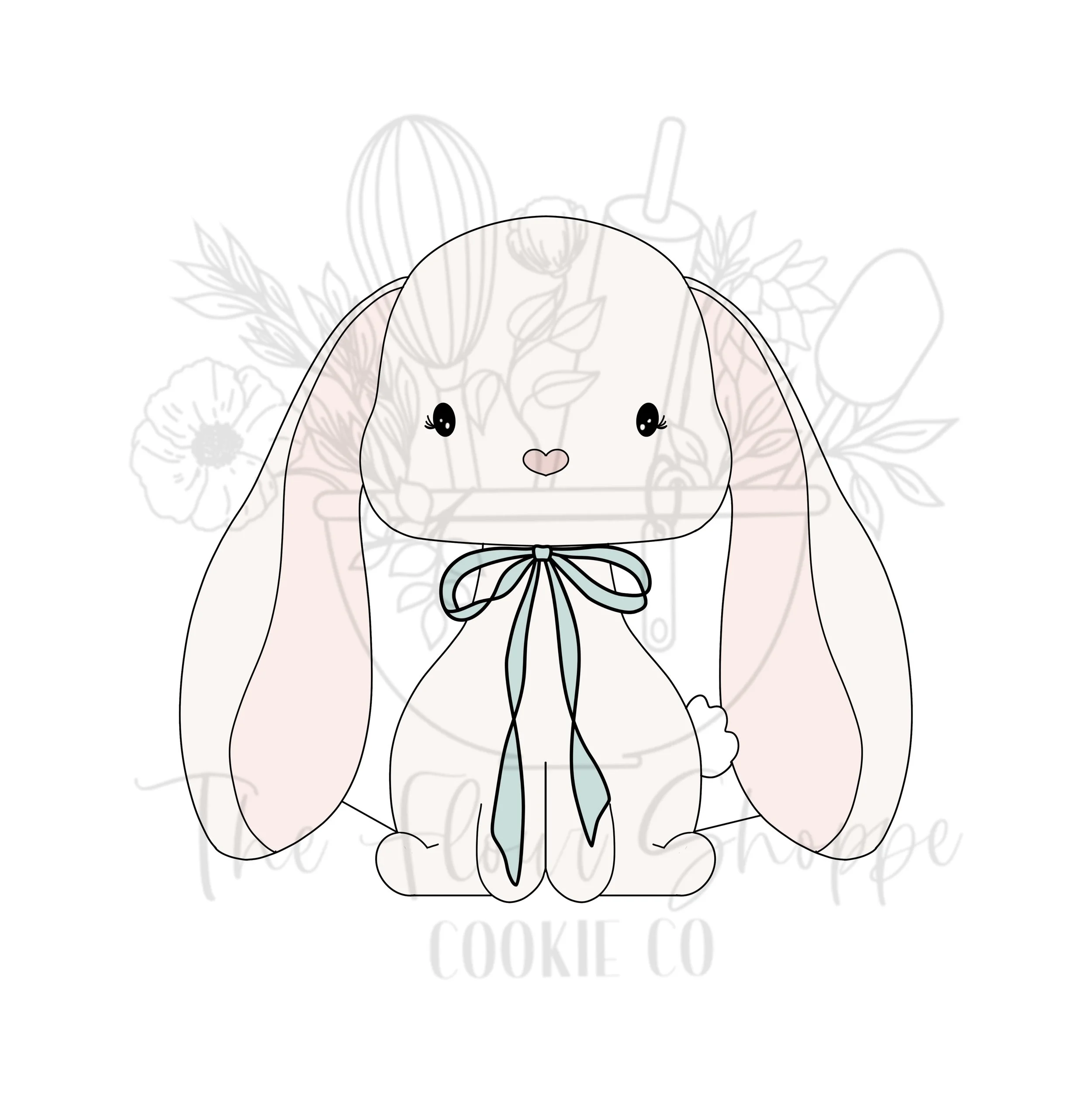 Bunny Rabbit 4, Easter Digital STL Cookie Cutter