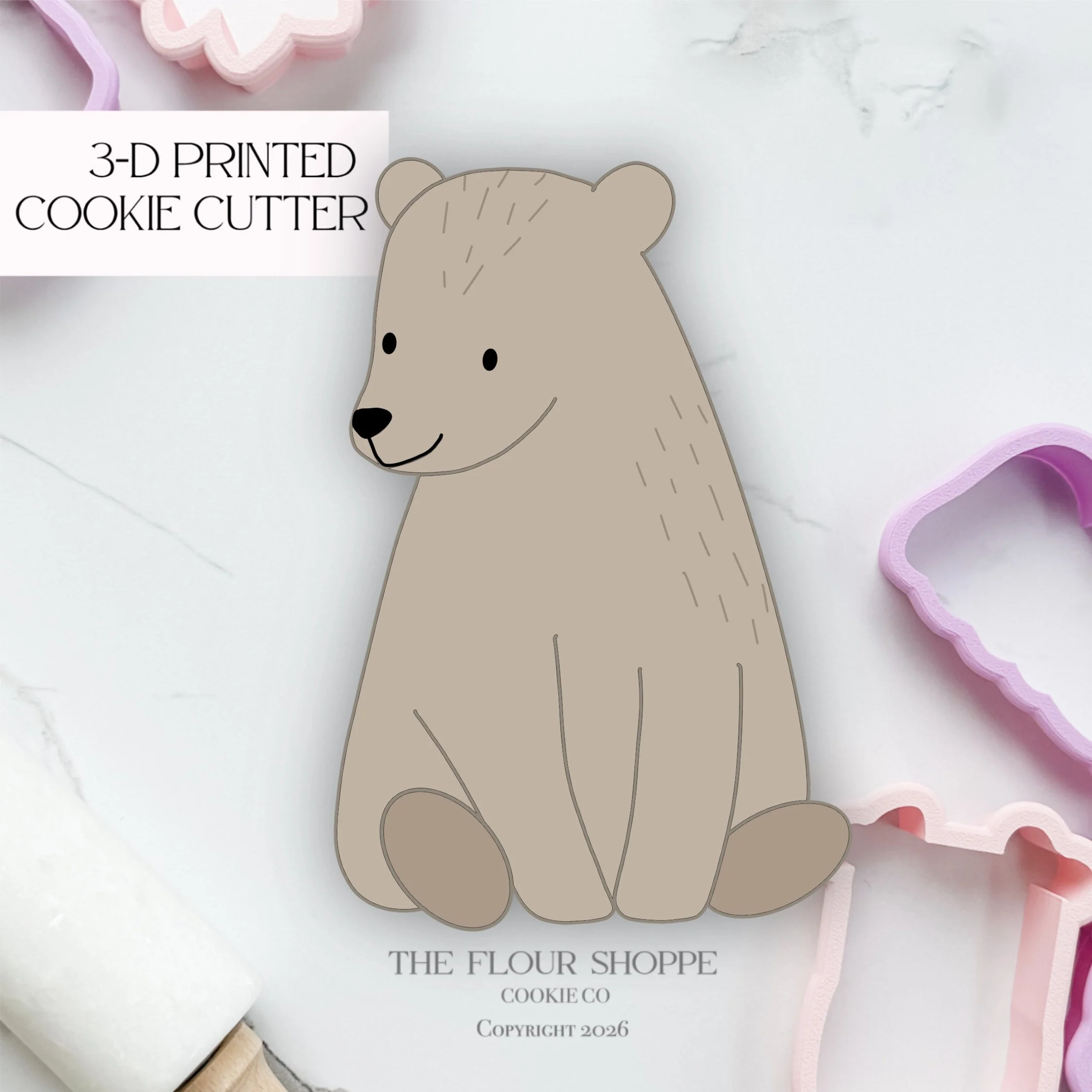 Bear 4 Cookie Cutter STL