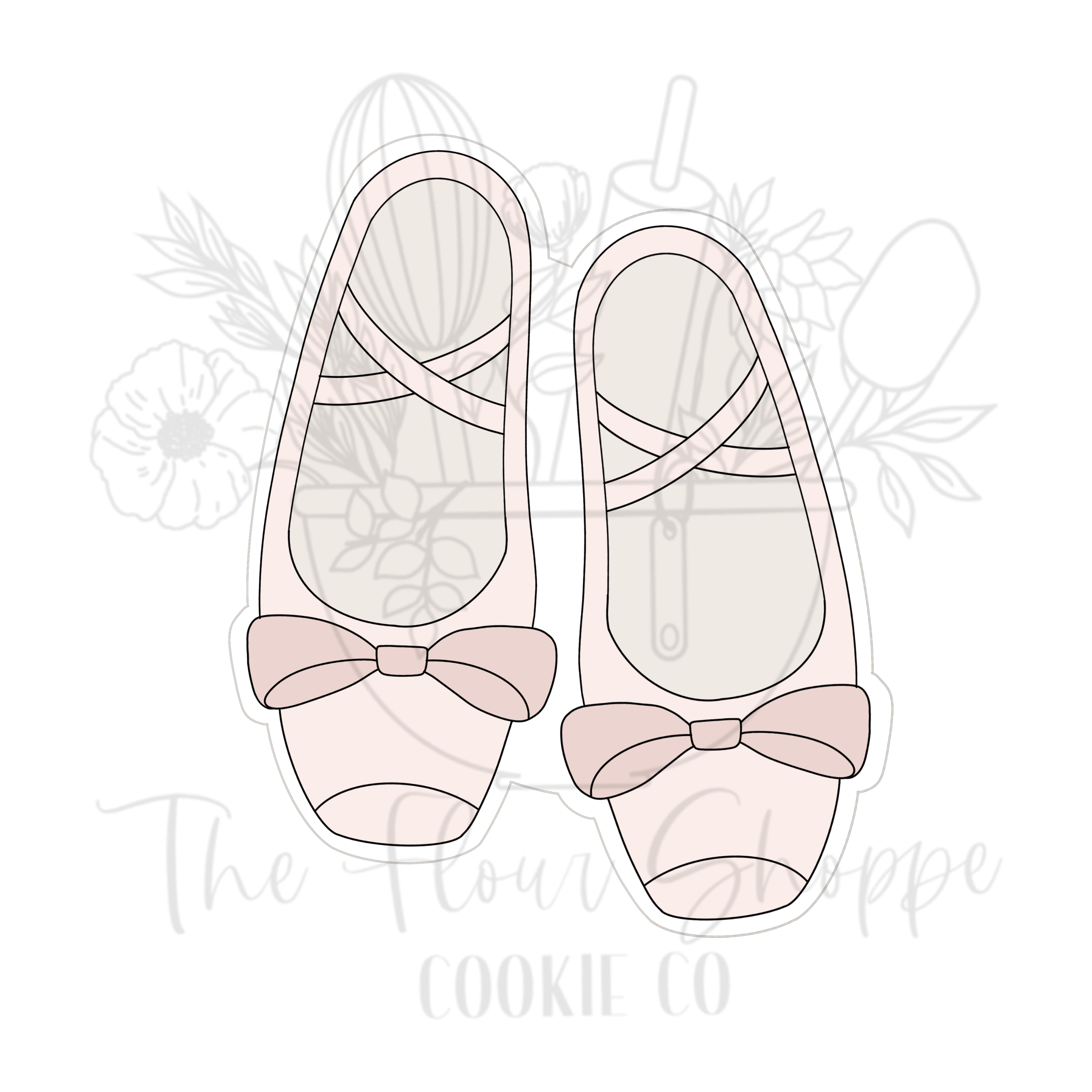Ballet Slippers 3 Cookie Cutter STL
