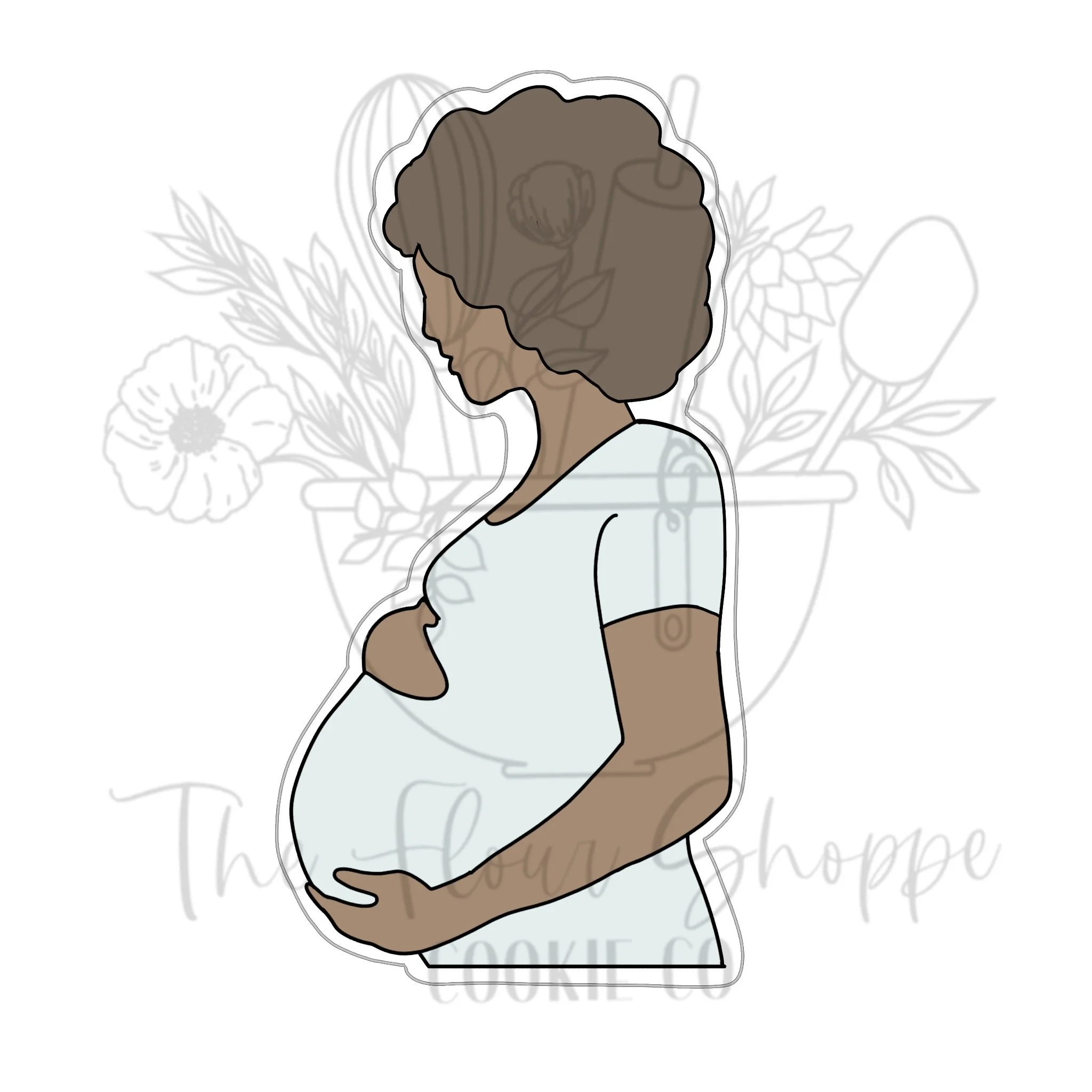 Pregnant Mama 2, Cookie Cutter STL