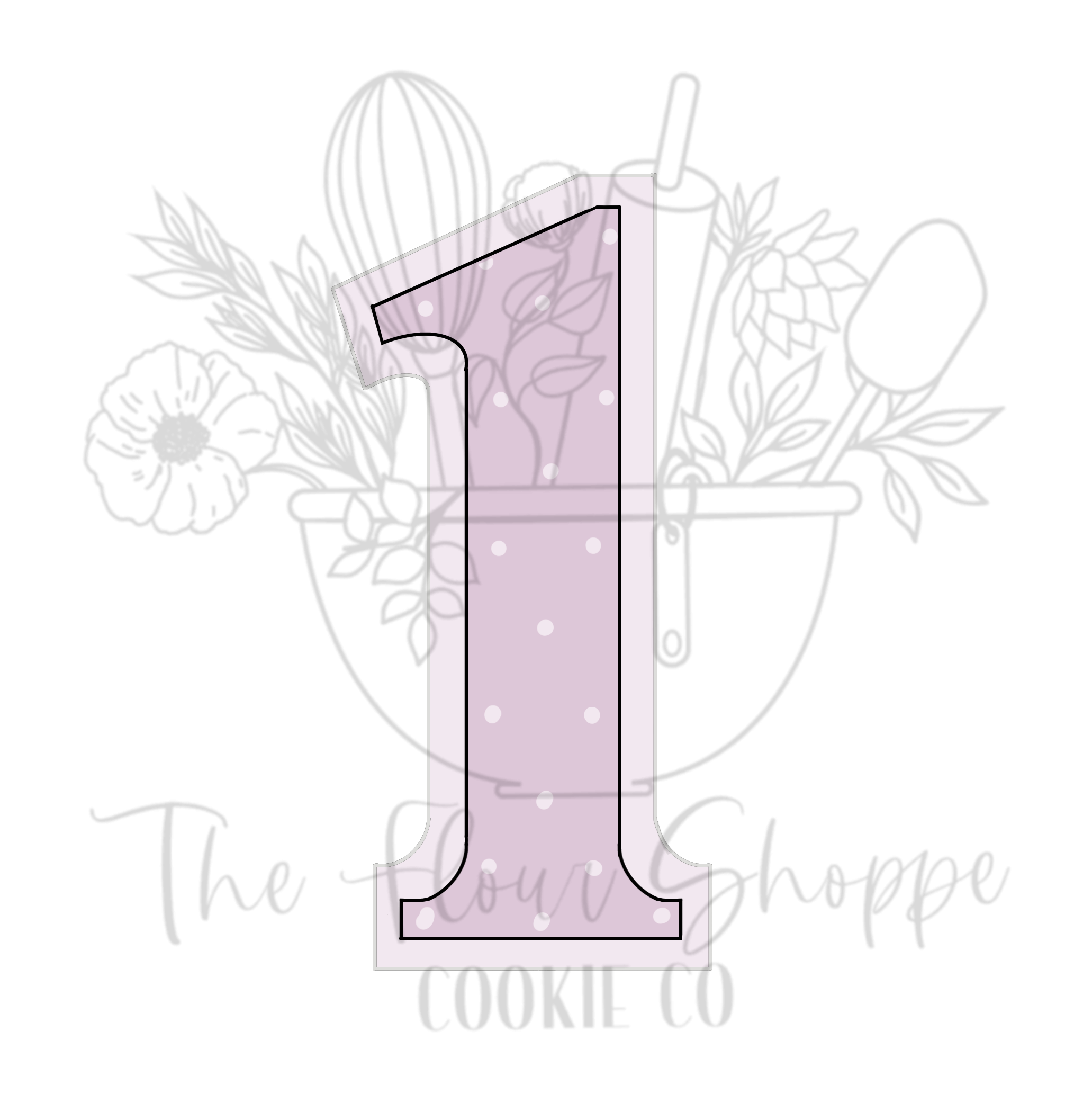 Number 1 Cookie Cutter STL