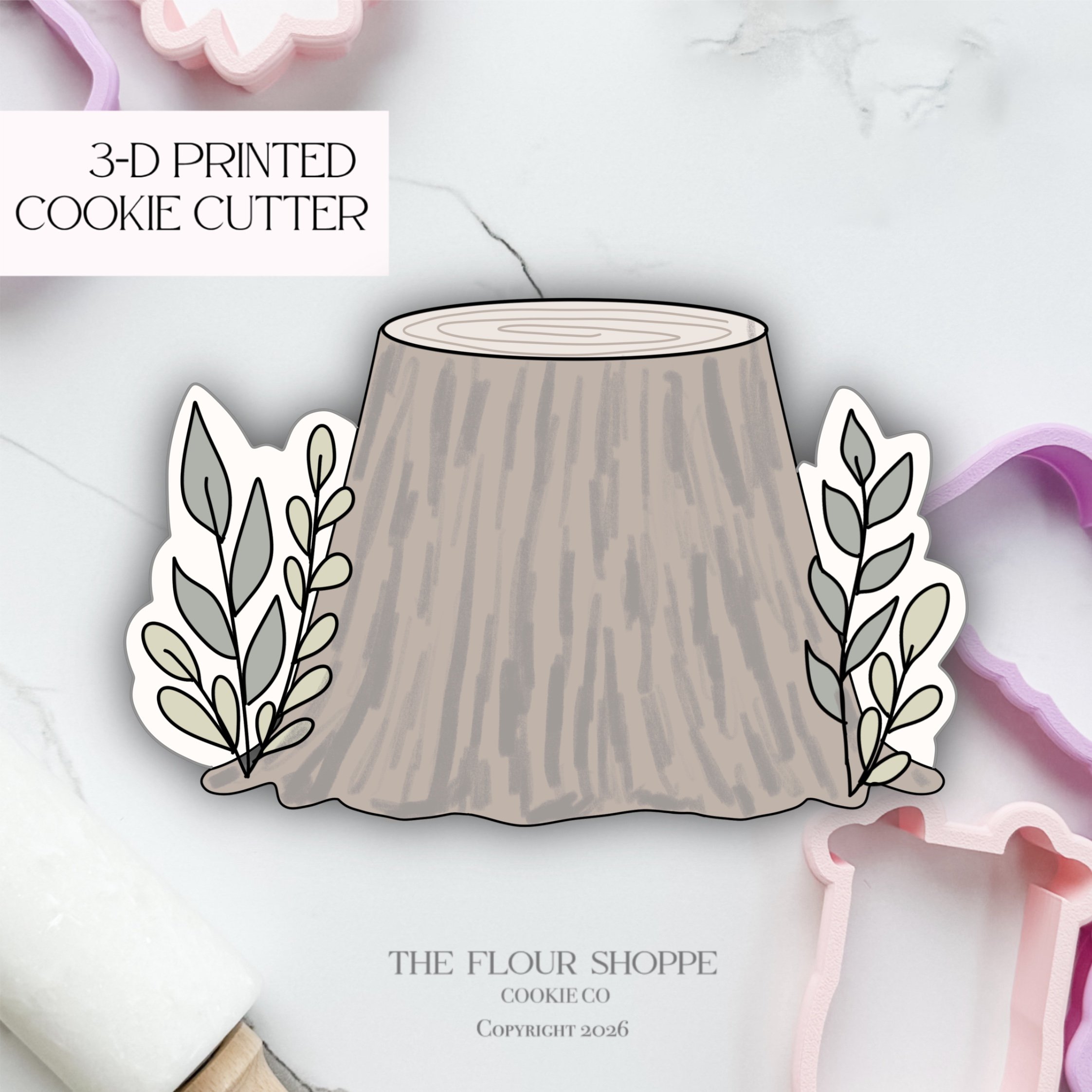 Tree Stump 2 Cookie Cutter STL