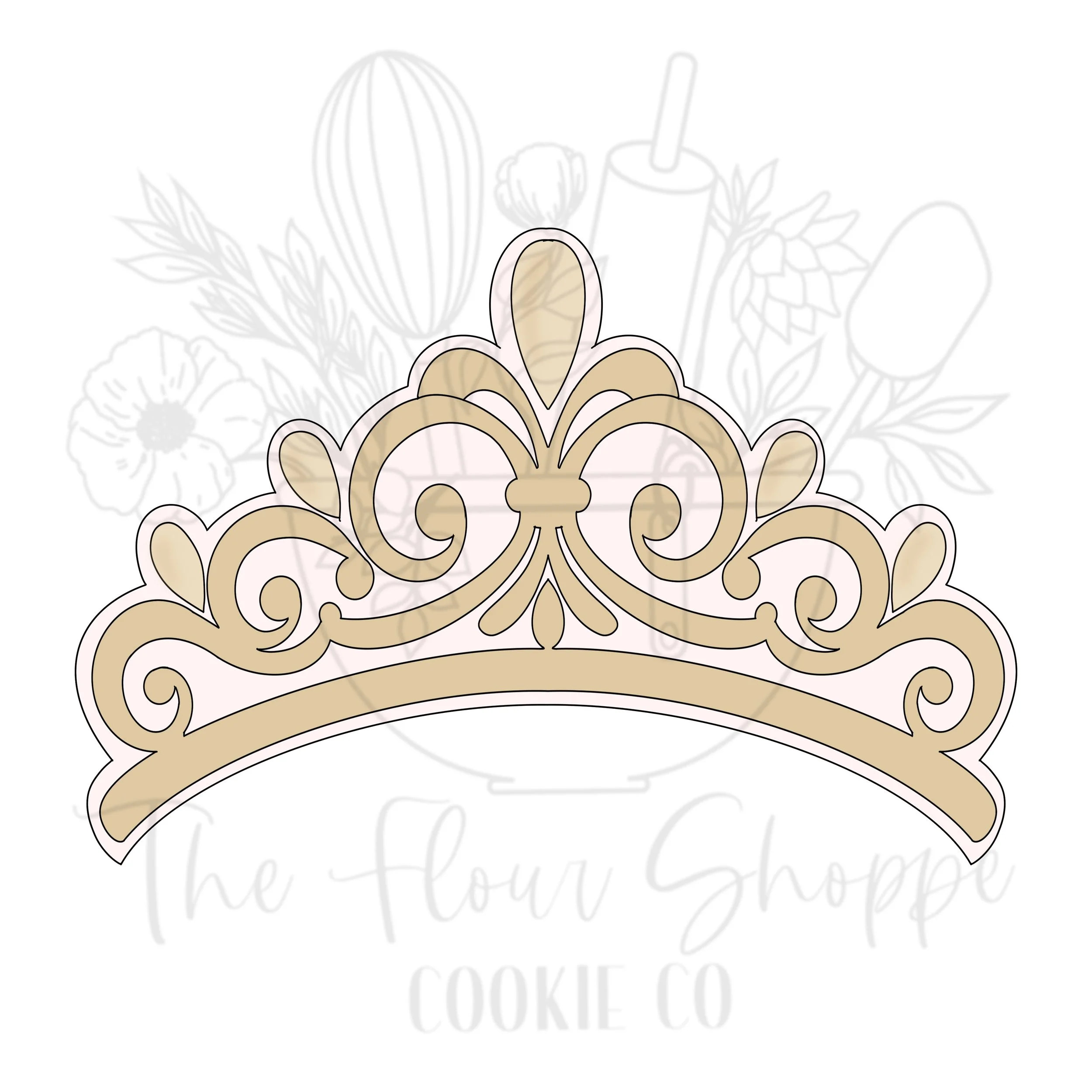 Princess Tiara 1 Cookie Cutter STL