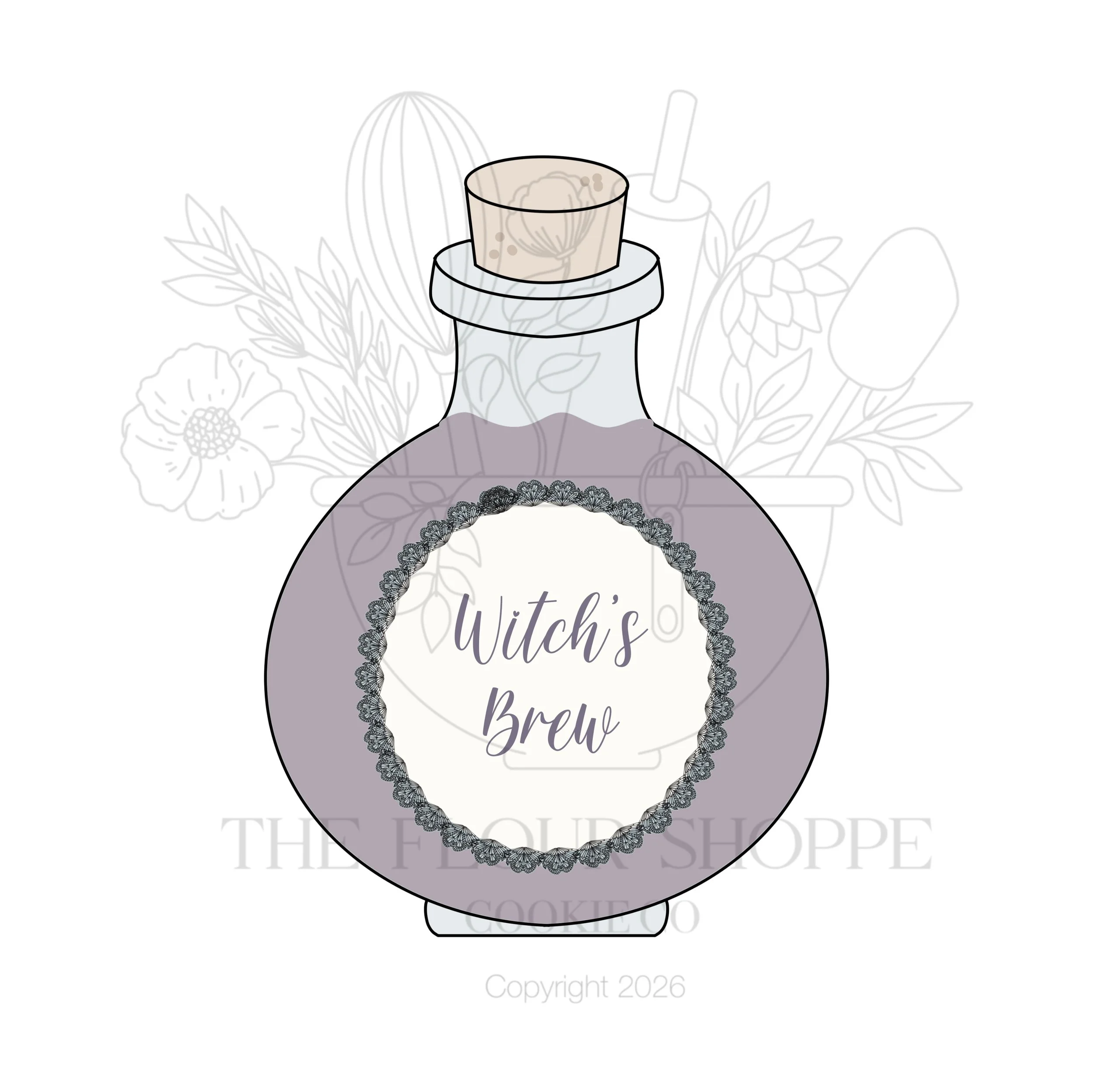 Potion Bottle 5 Cookie Cutter STL