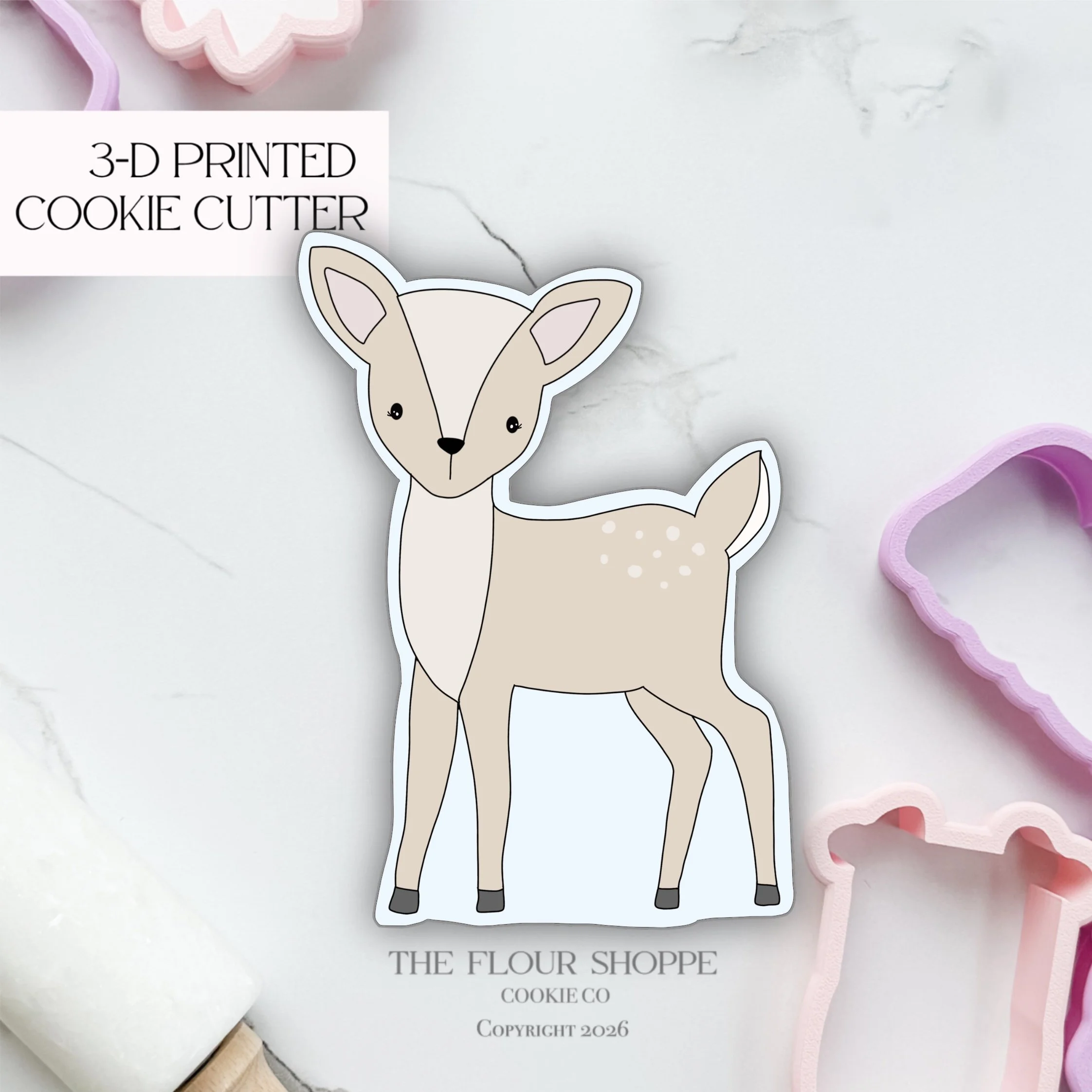 Deer 5 Cookie Cutter STL