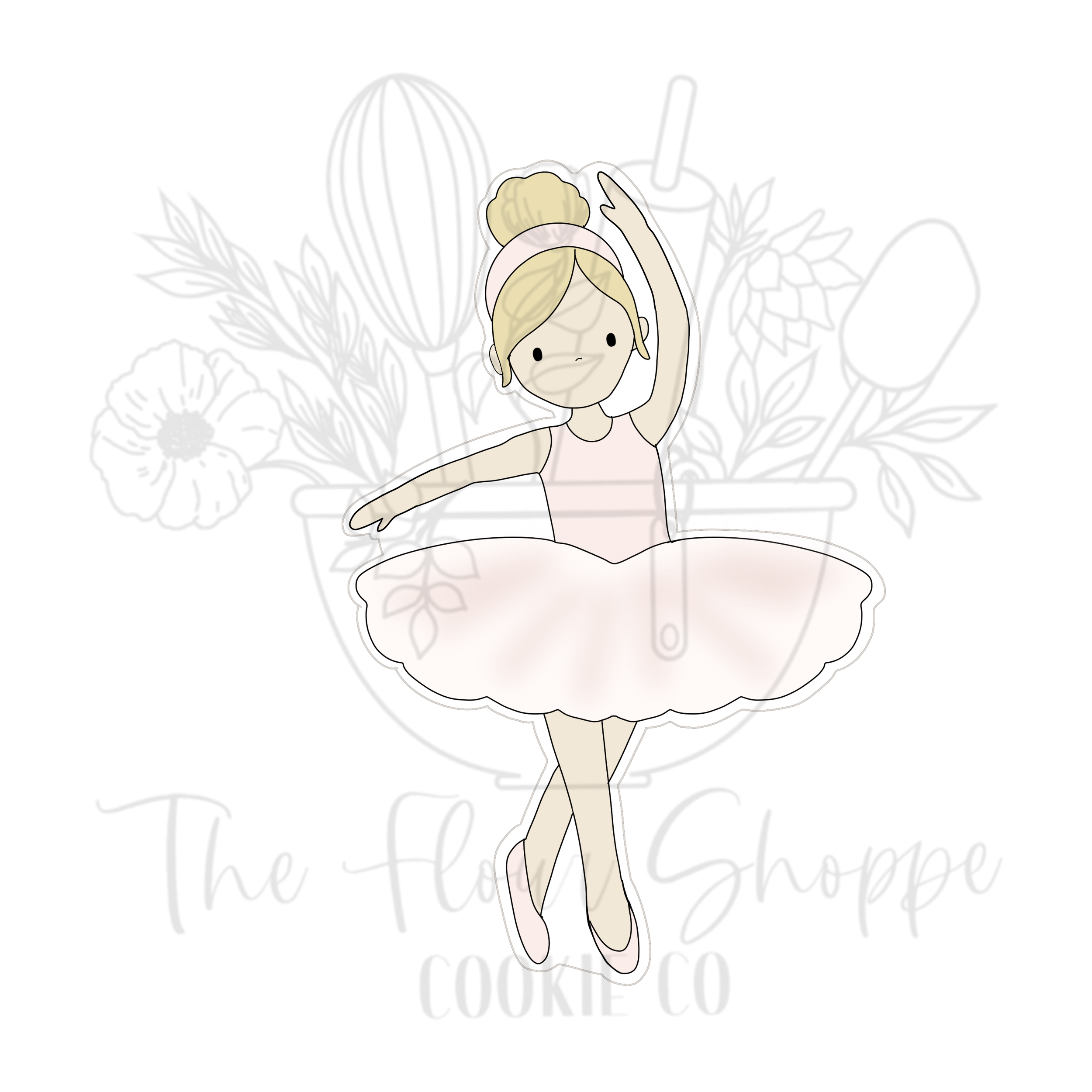 Ballerina 3 Cookie Cutter STL