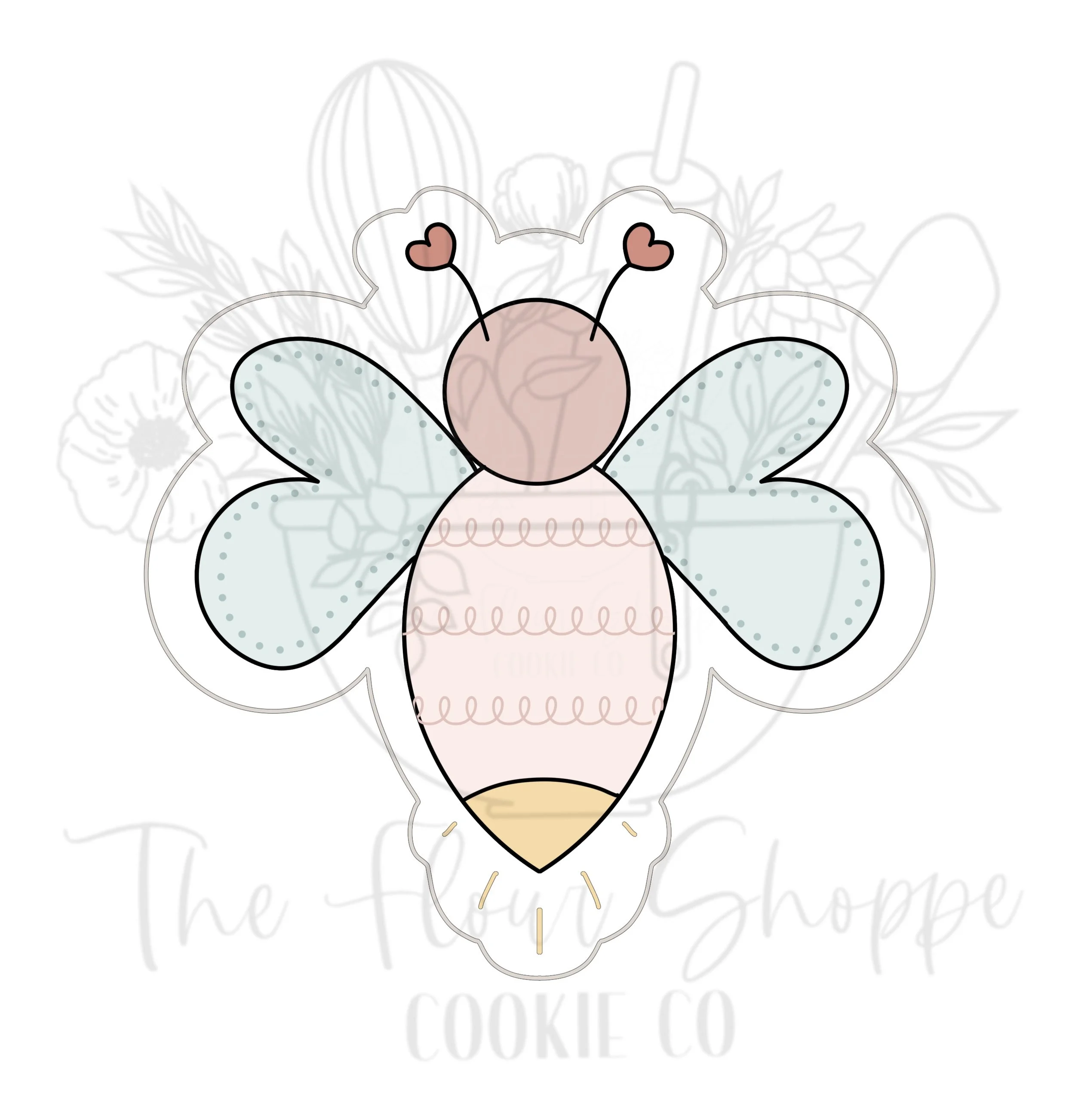 Love Bug Firefly Lightning Bug Valentine's Day Cookie Cutter STL