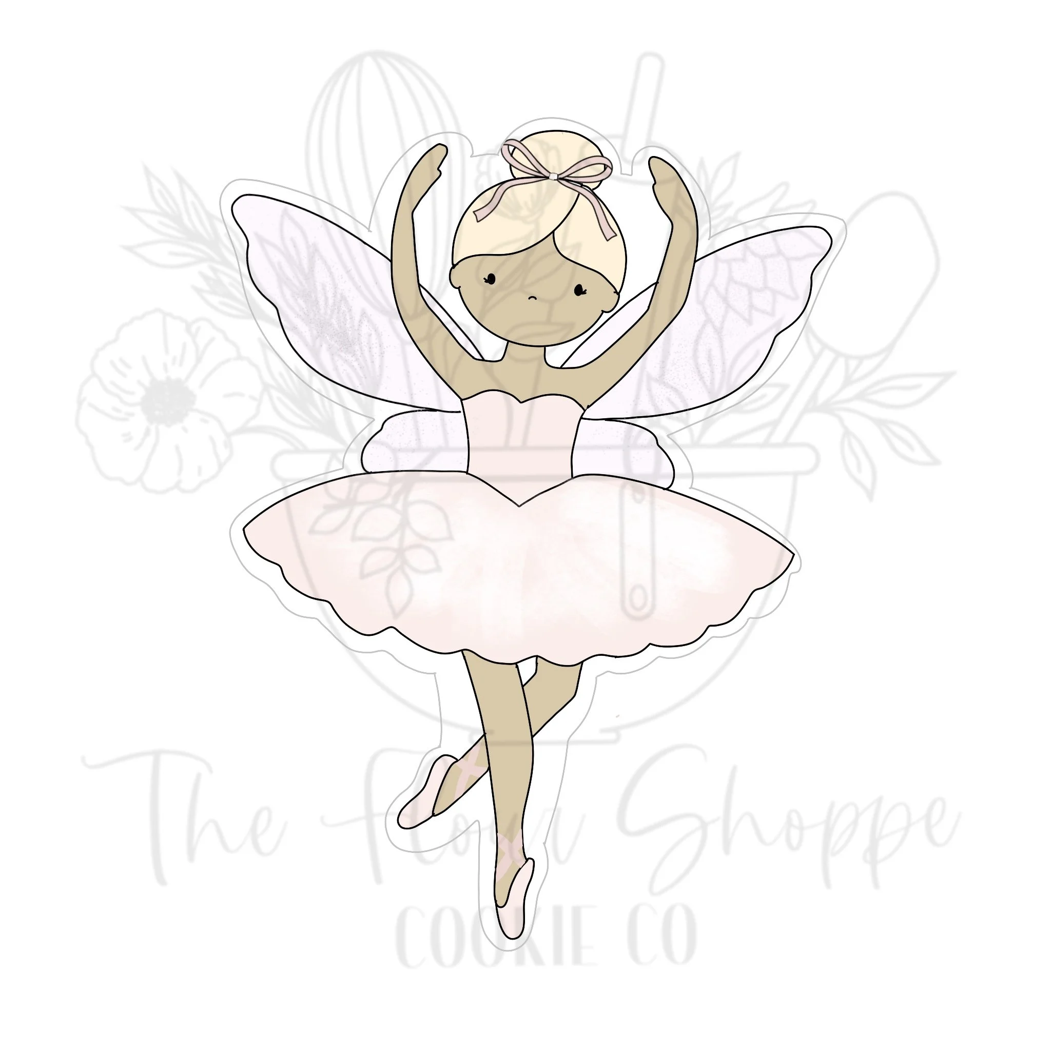 Fairy Ballerina Sugarplum Fairy Christmas Nutcracker Cookie Cutter STL