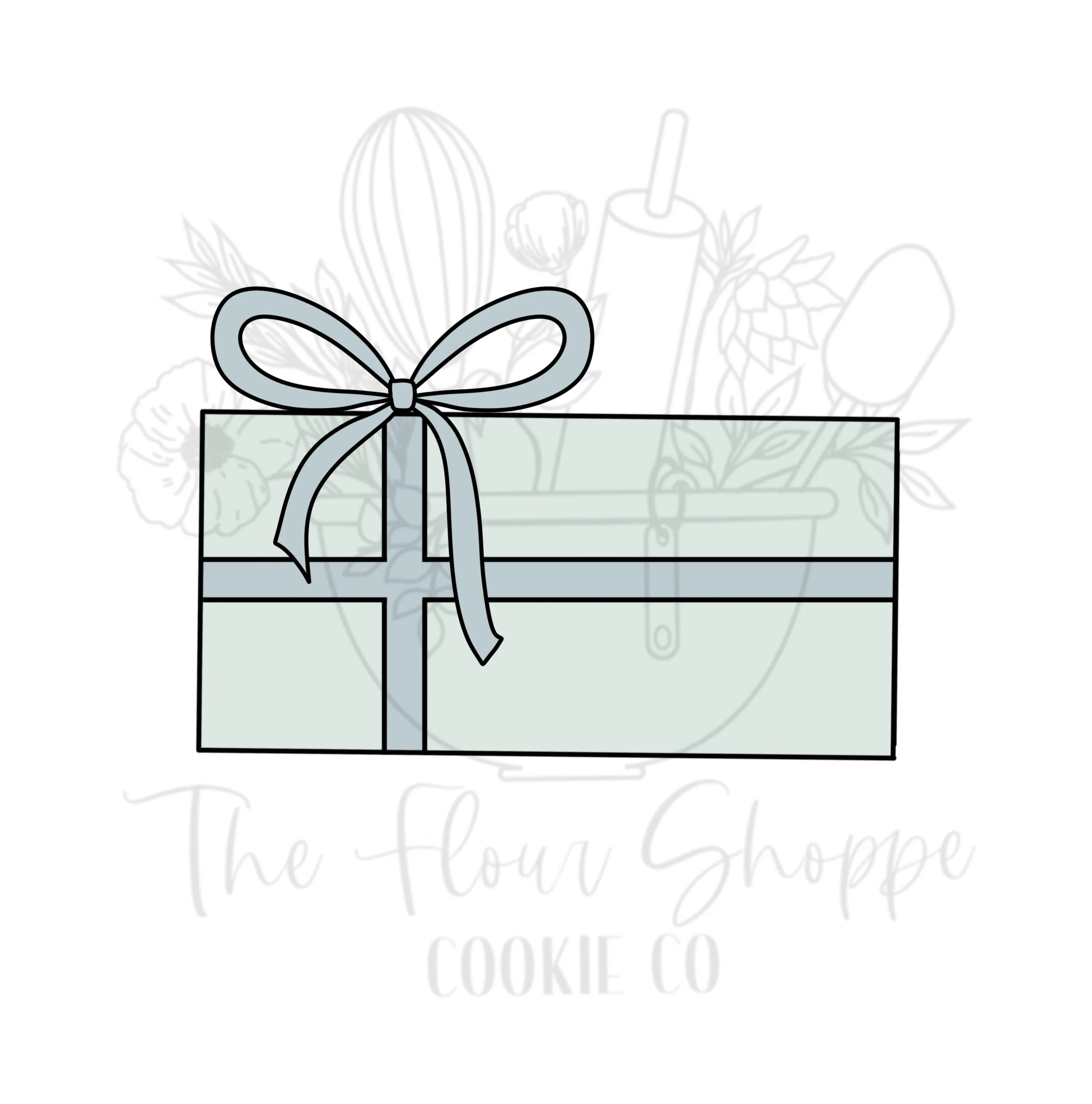 Present 5, Gift Box, Birthday, Christmas Cookie Cutter STL