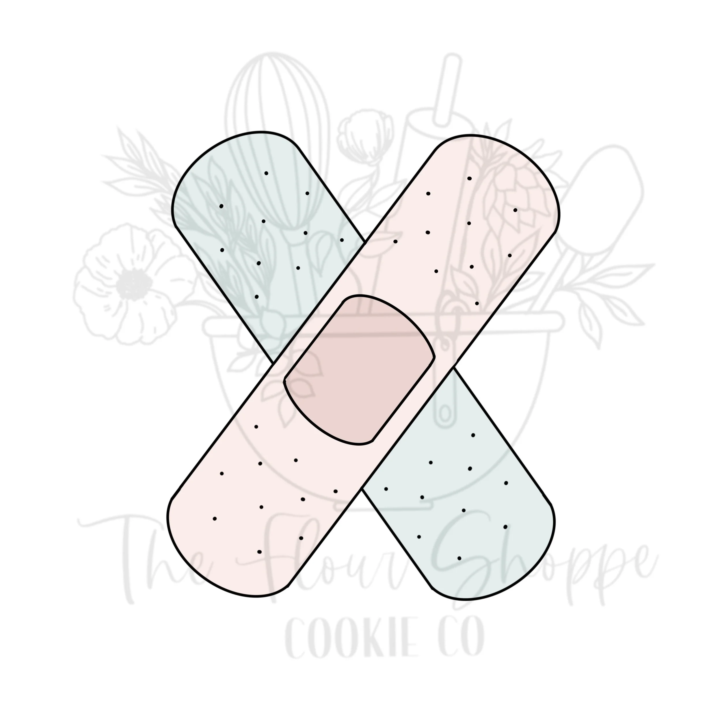 Double Bandage, Bandaid, Doctor, Hospital, Nurse, Labor and Delivery Cookie Cutter STL