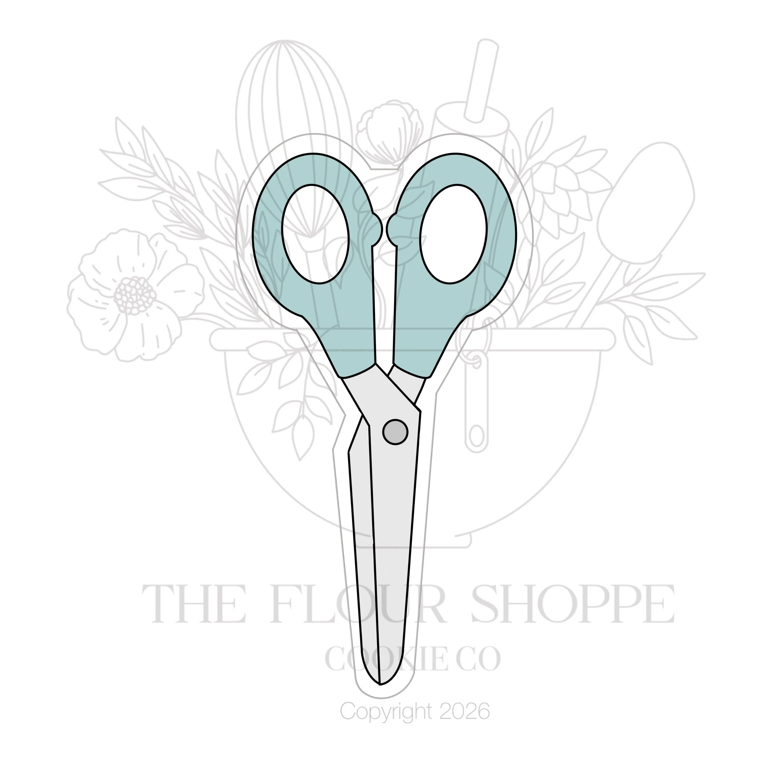 Scissors 2 Cookie Cutter STL