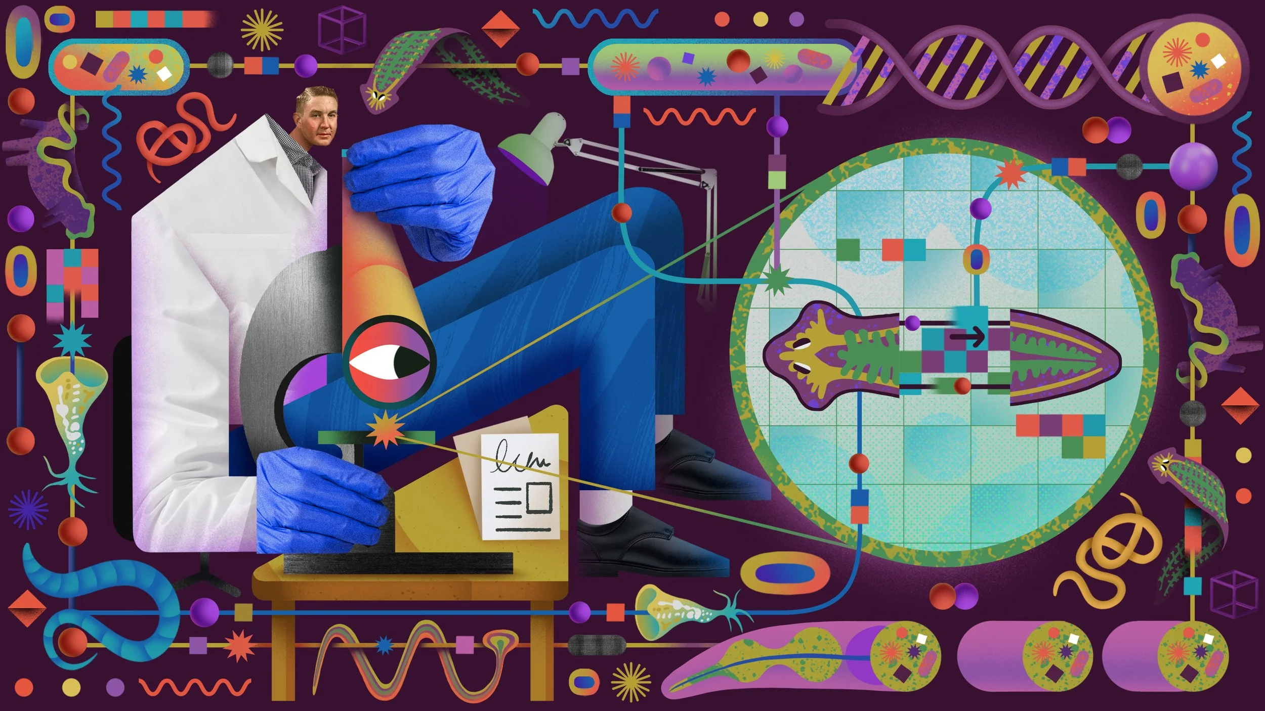 Editorial Illustration for Quanta Magazine