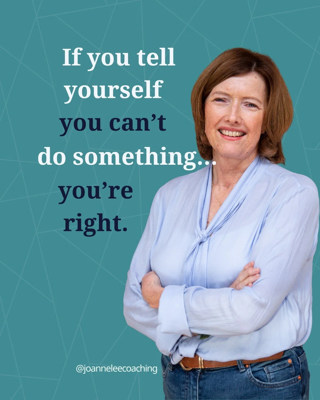 The way you talk to yourself shapes the way you show up.
 
When you think:
 ❌ &ldquo;I&rsquo;m not ready.&rdquo;
 ❌ &ldquo;I&rsquo;m not qualified enough.&rdquo;
 ❌ &ldquo;Someone else could do this better.&rdquo;
 
You act smaller, even when you&rsq