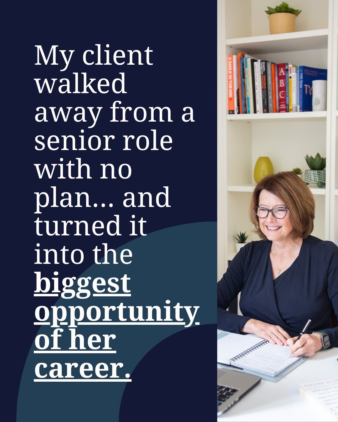 Walking away from a senior role without a clear plan can feel terrifying.
But for this client, it became the most intentional career move she&rsquo;s ever made ✨

She didn&rsquo;t want another role that looked good on paper but drained her energy.
Sh