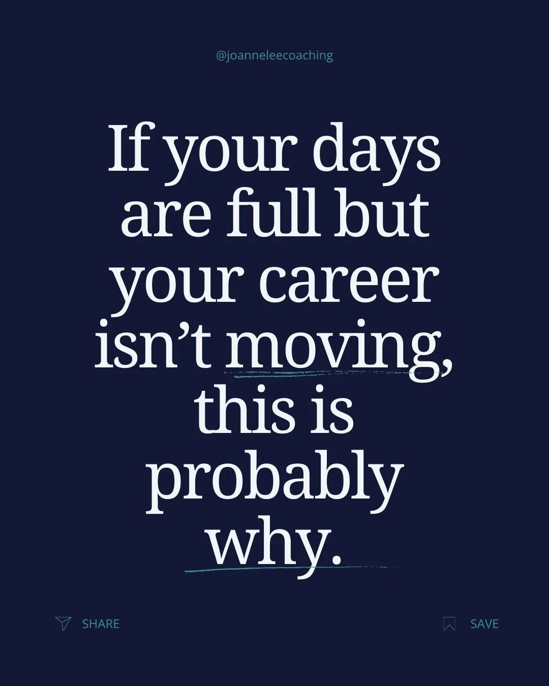 Being busy can look like progress, but it often keeps the real decision at arm&rsquo;s length.

If your days are full yet nothing&rsquo;s shifting, it&rsquo;s usually because the focus is in the wrong place. 

Clarity doesn&rsquo;t come from doing mo