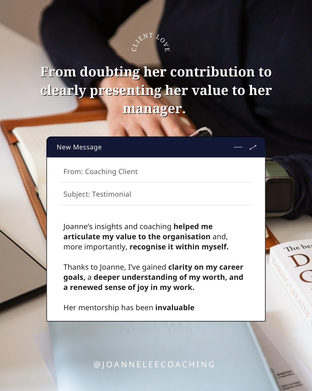 This is exactly what the Accountability Sessions are designed for.

Not intensive coaching. Not a full job search. And not something you commit to weekly.

This client booked a small number of sessions at key moments throughout the year, when clarity