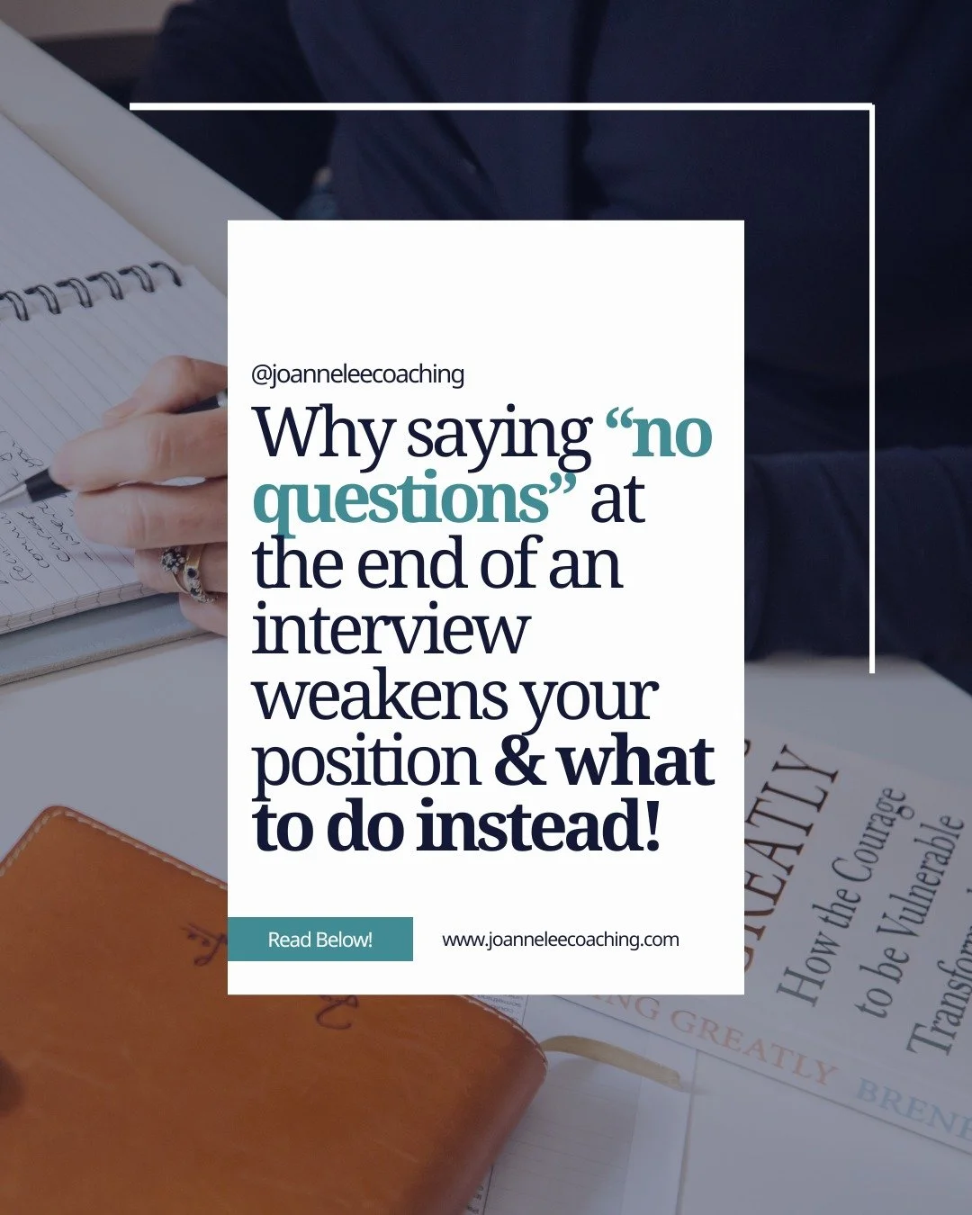 One of the most common endings I saw when interviewing was this:

&ldquo;Do you have any questions for us?&rdquo; 
&ldquo;No, I think you&rsquo;ve covered everything.&rdquo;

It feels polite and efficient.

But from the interviewer side, it creates d