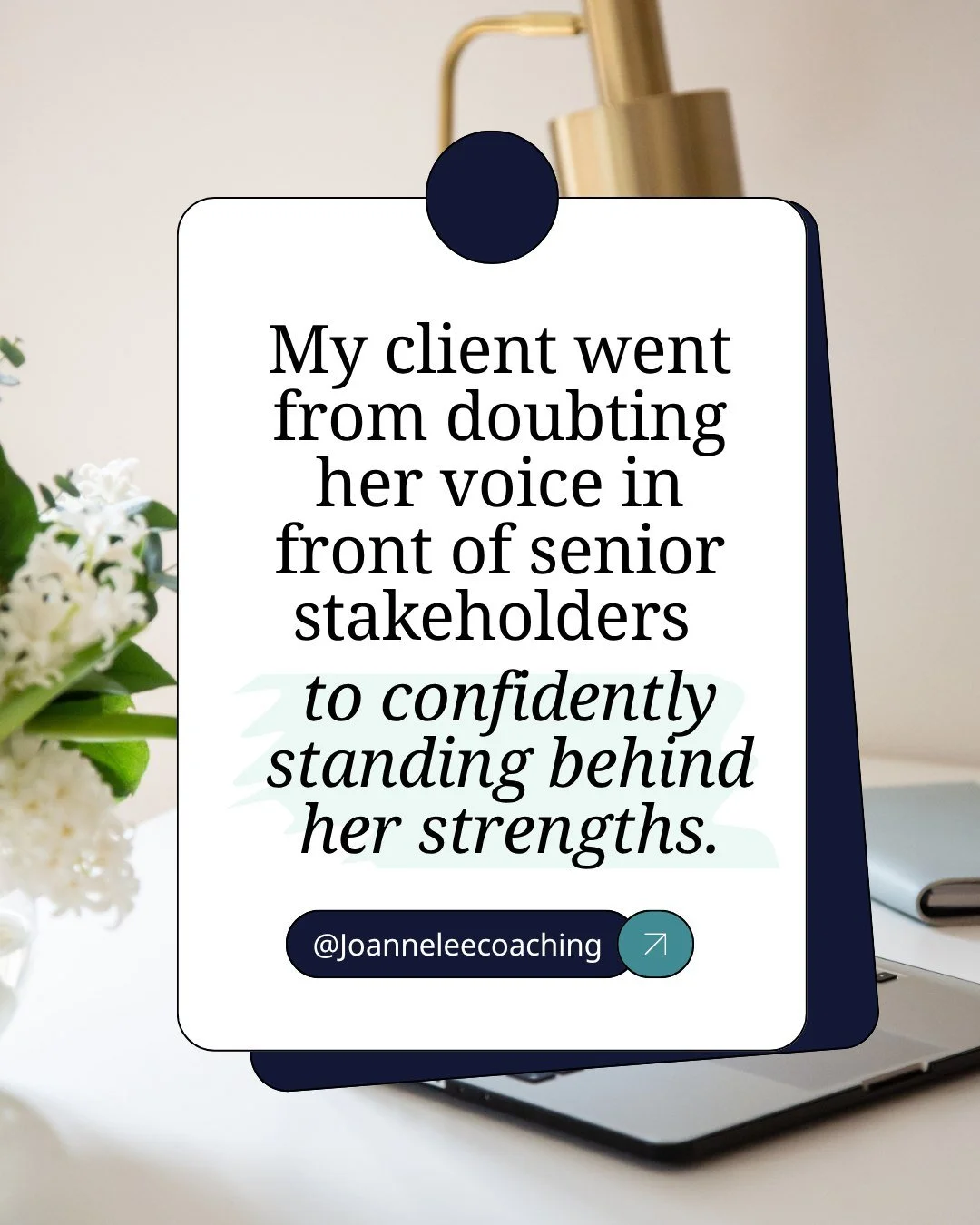 Sometimes the biggest shift in a career isn&rsquo;t changing roles, it&rsquo;s changing how you see yourself.

Once this client understood her strengths and how leadership teams actually operate, she stopped holding back and started showing up with c