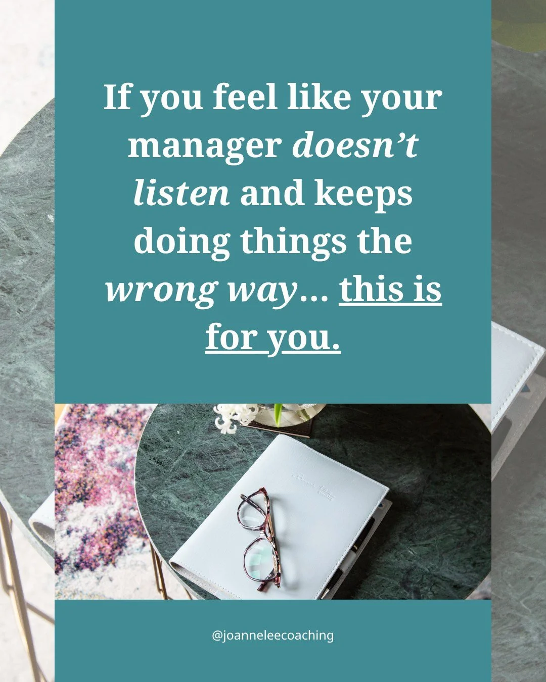 This is something I hear from clients all the time:

&ldquo;My manager is doing things the wrong way.&rdquo;
&ldquo;They don&rsquo;t listen.&rdquo;
&ldquo;They don&rsquo;t get what&rsquo;s really happening.&rdquo;

Over time, frustration builds. So y
