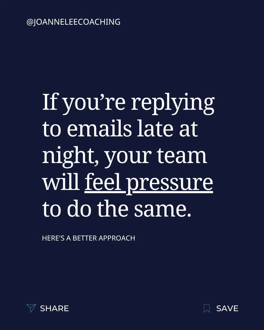 One of the most overlooked parts of leadership is boundaries.

As a middle manager, you&rsquo;re not just responsible for delivering results. You&rsquo;re also setting the tone for how your team works.

If you&rsquo;re in back-to-back meetings all da