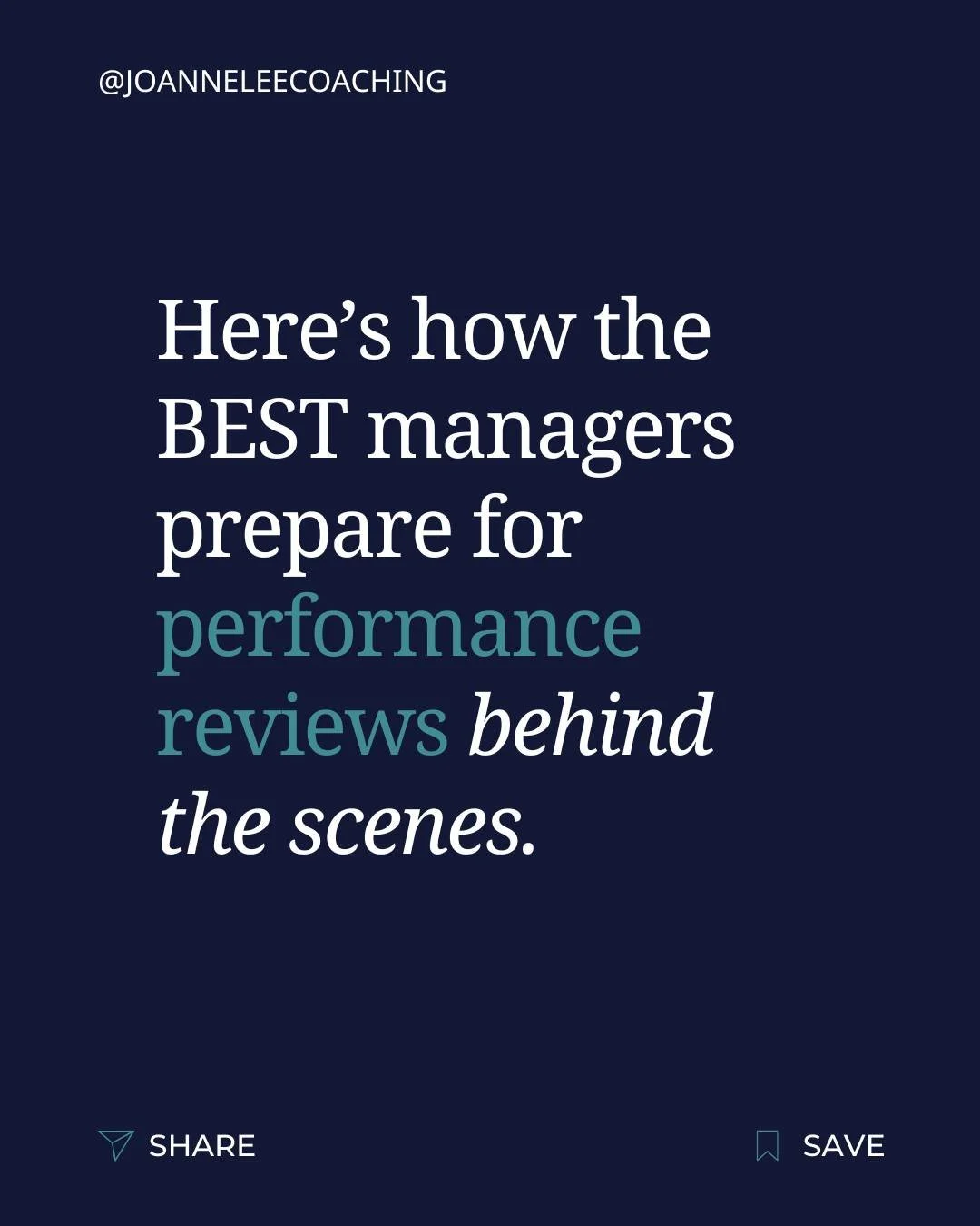 If you&rsquo;re a middle manager preparing for mid-year reviews, don&rsquo;t leave them until the last minute.

Most managers do.

They quickly scan performance.
Think back over the last few months.
Give some vague feedback.
And move on to the next p