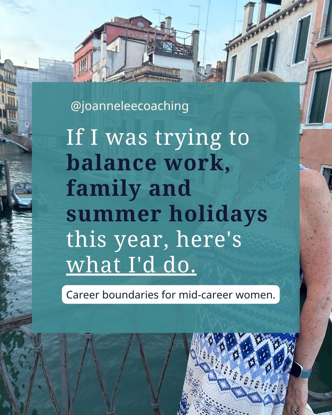 For many mid-career women, summer can bring a unique set of challenges.

Balancing work, family responsibilities, childcare, ageing parents and everything else life throws at you can feel overwhelming at times.

One of the most important career skill